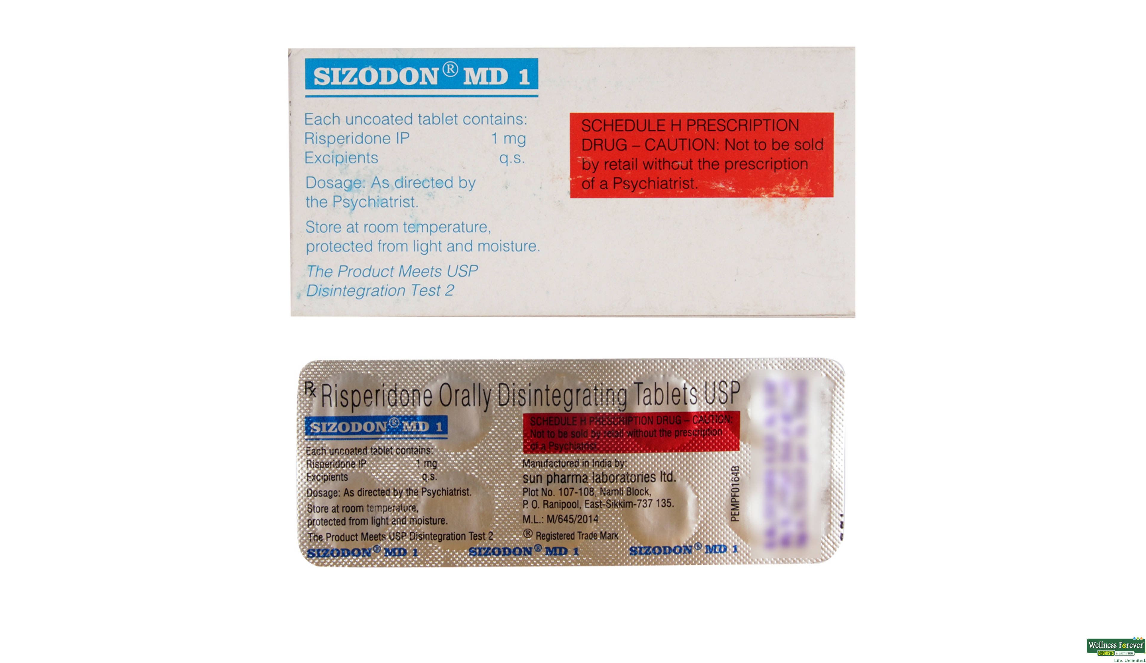 SIZODON-MD 1MG 10TAB- 2, 10TAB, 