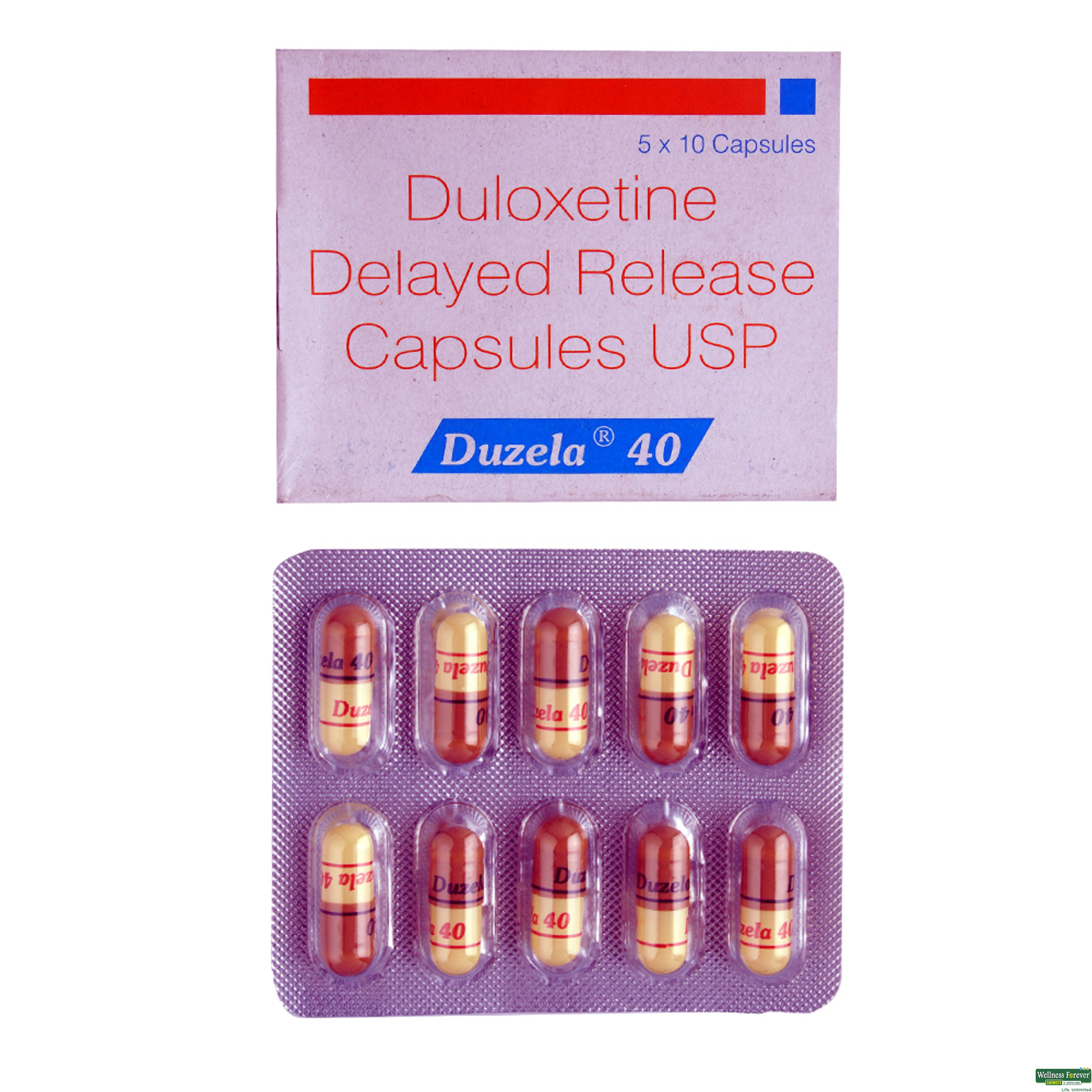 Duzela 40mg 10 Capsules-image