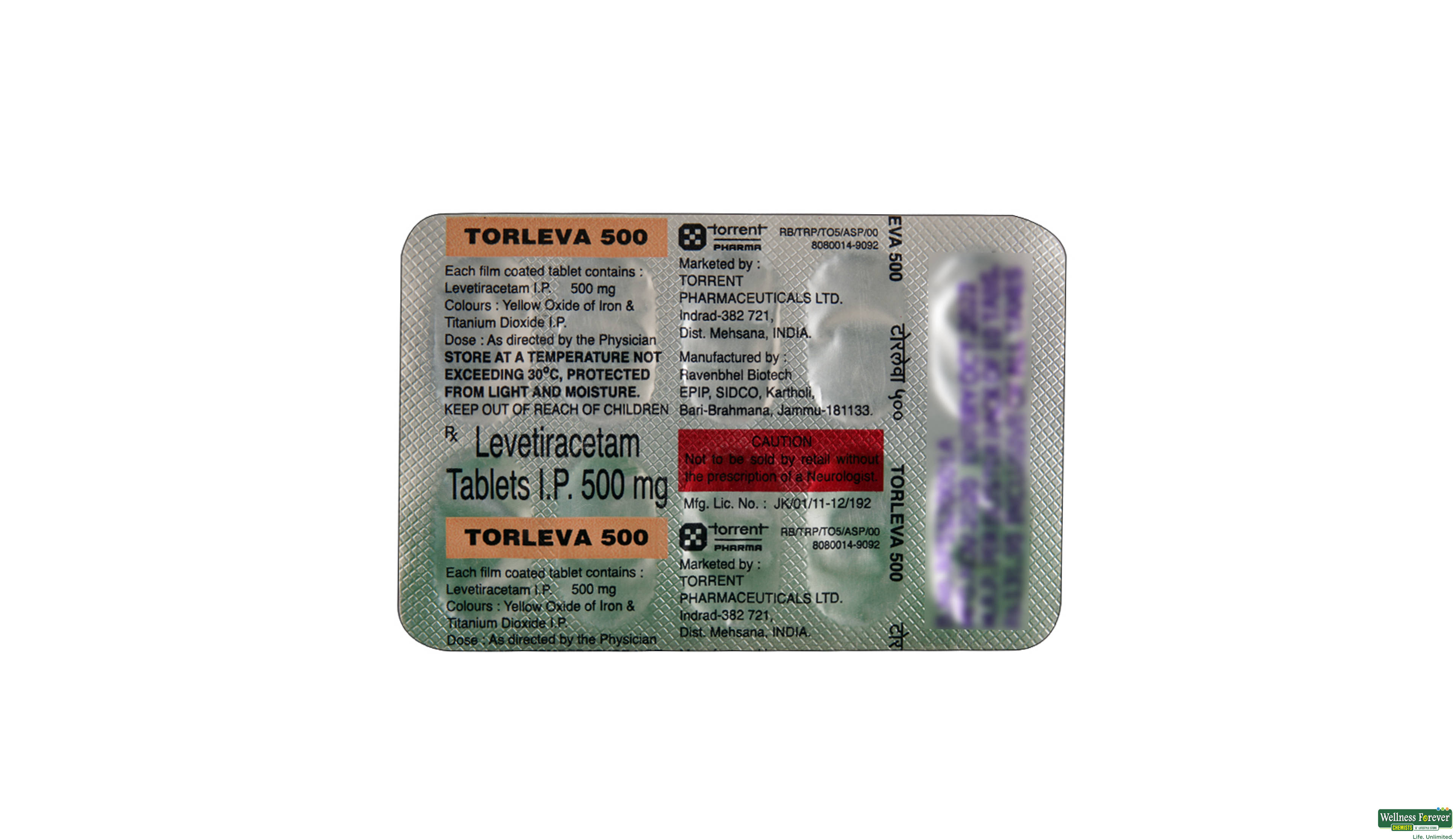 TORLEVA 500MG 10TAB- 2, 10TAB, 