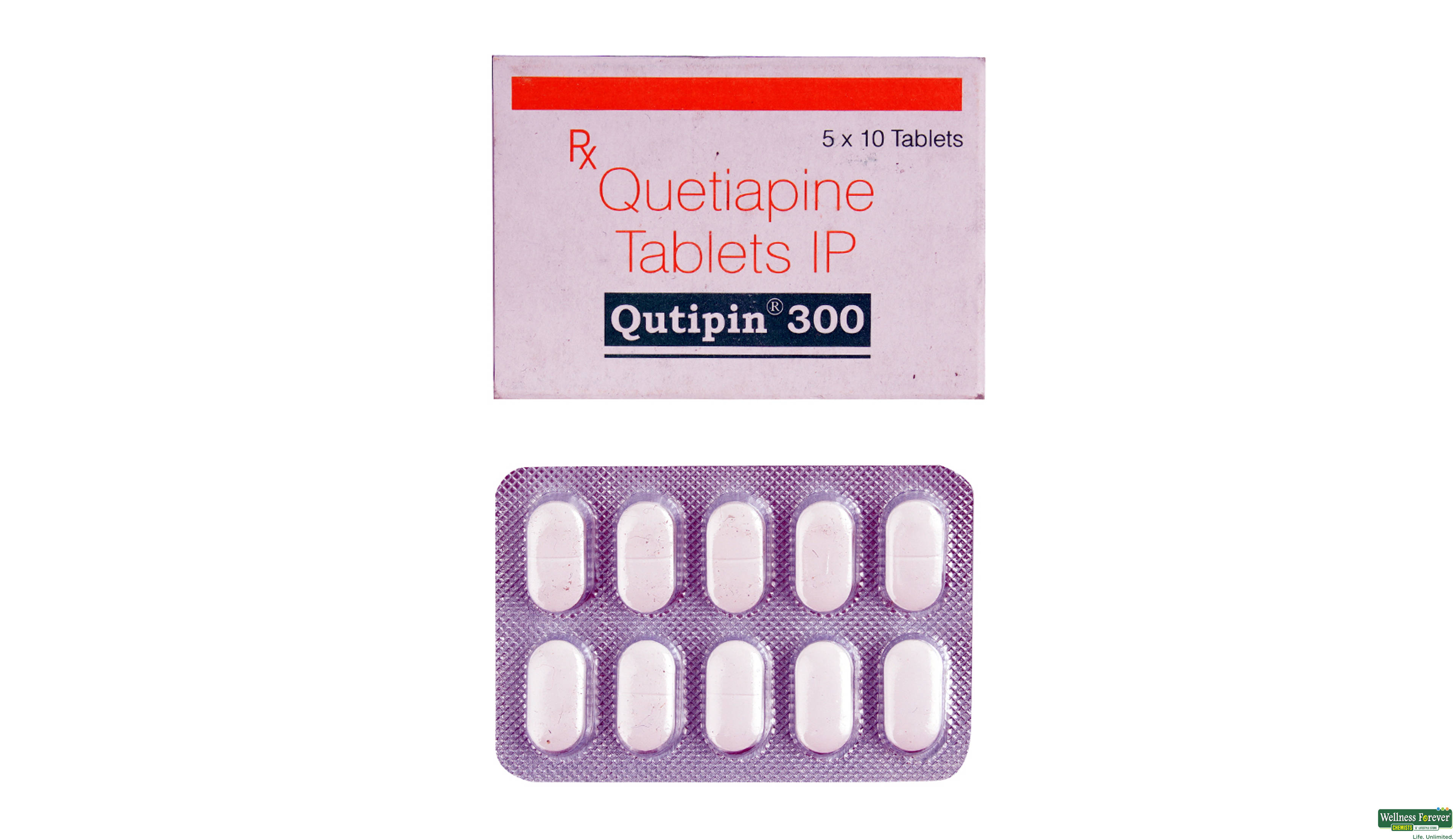 QUTIPIN 300MG 10TAB- 1, 10TAB, 