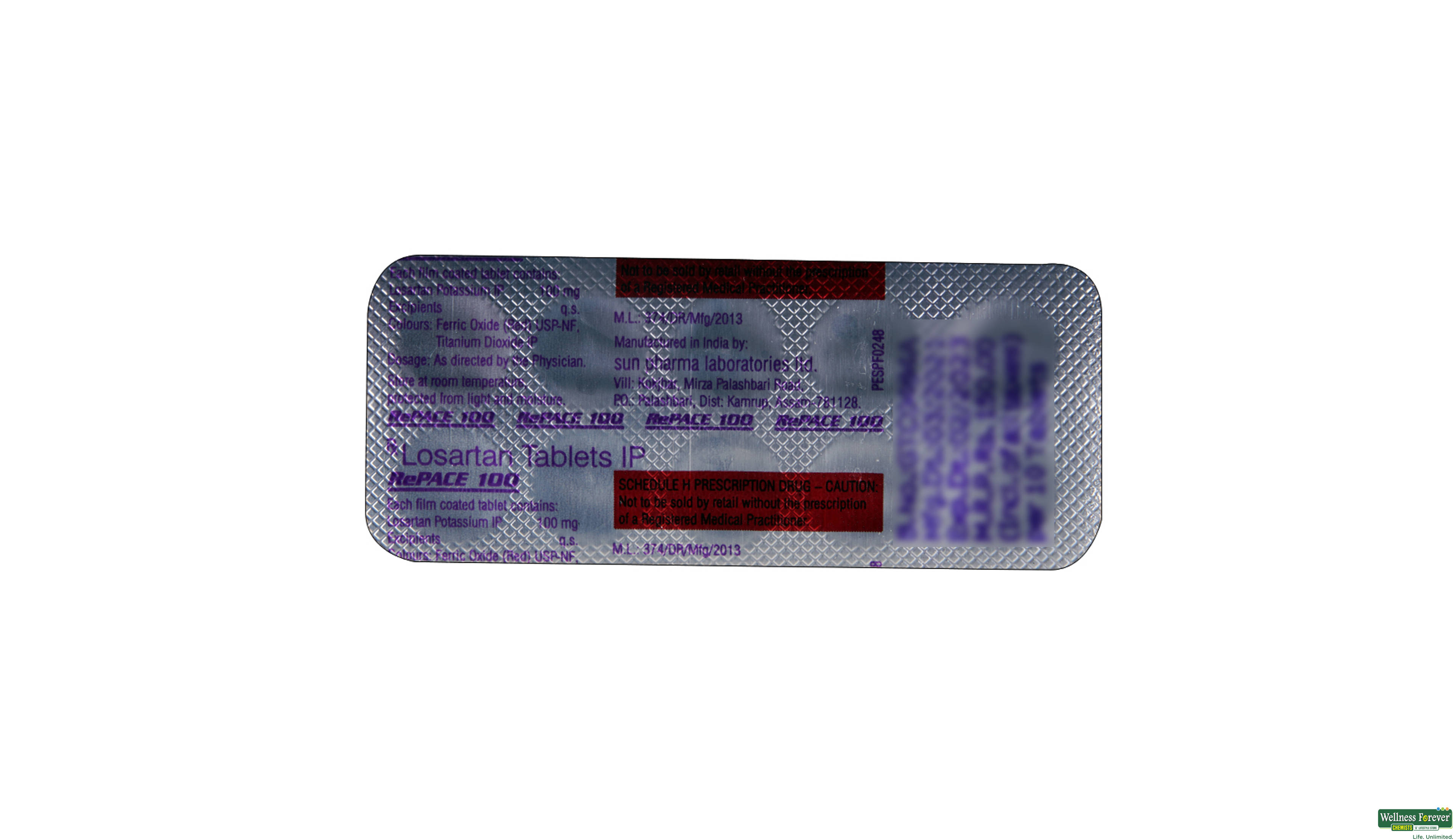 REPACE 100MG 10TAB- 2, 10TAB, 