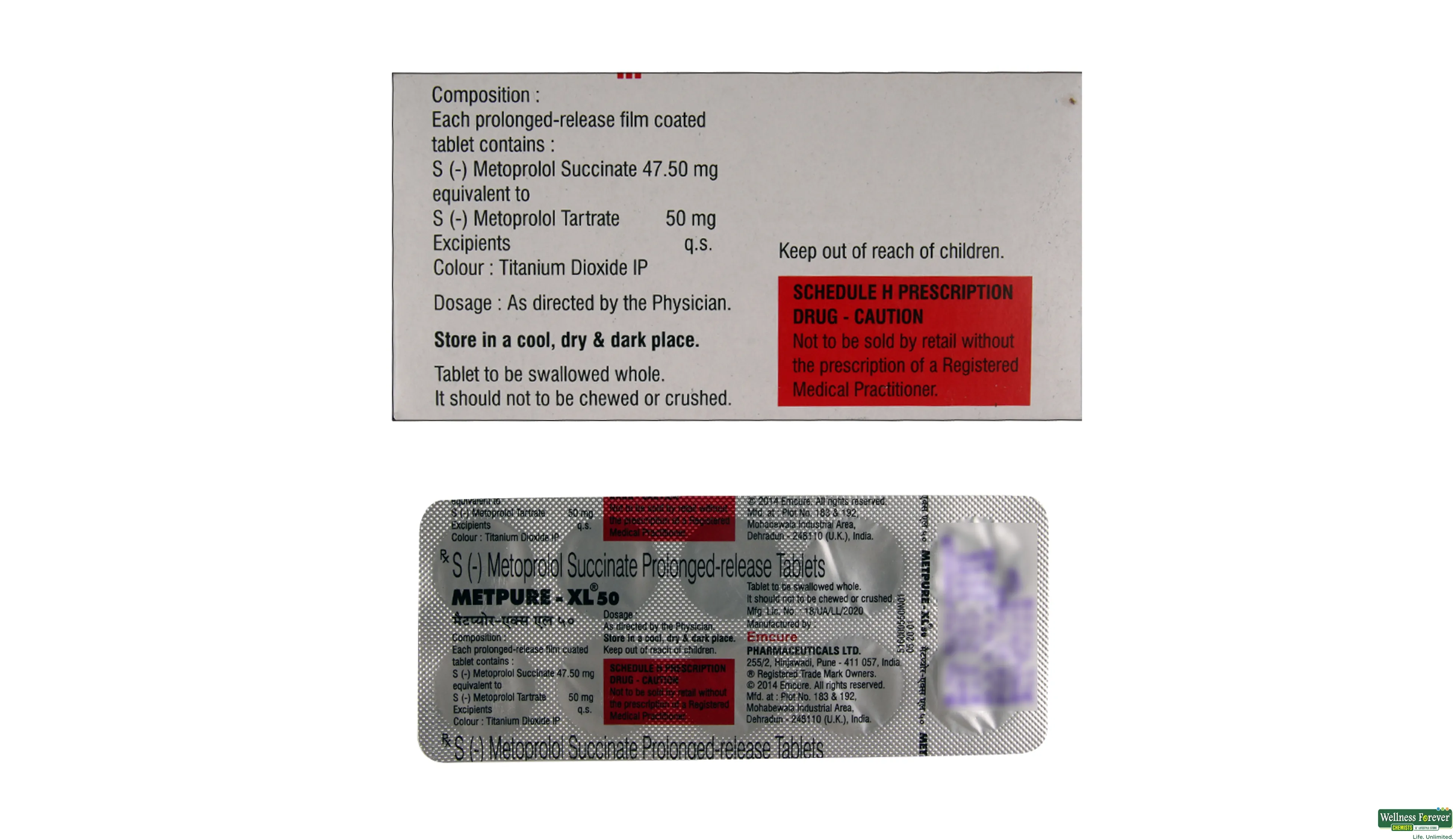 Prolomet Xl 50 MG Tablet XL - Uses, Dosage, Side Effects, Price,  Composition