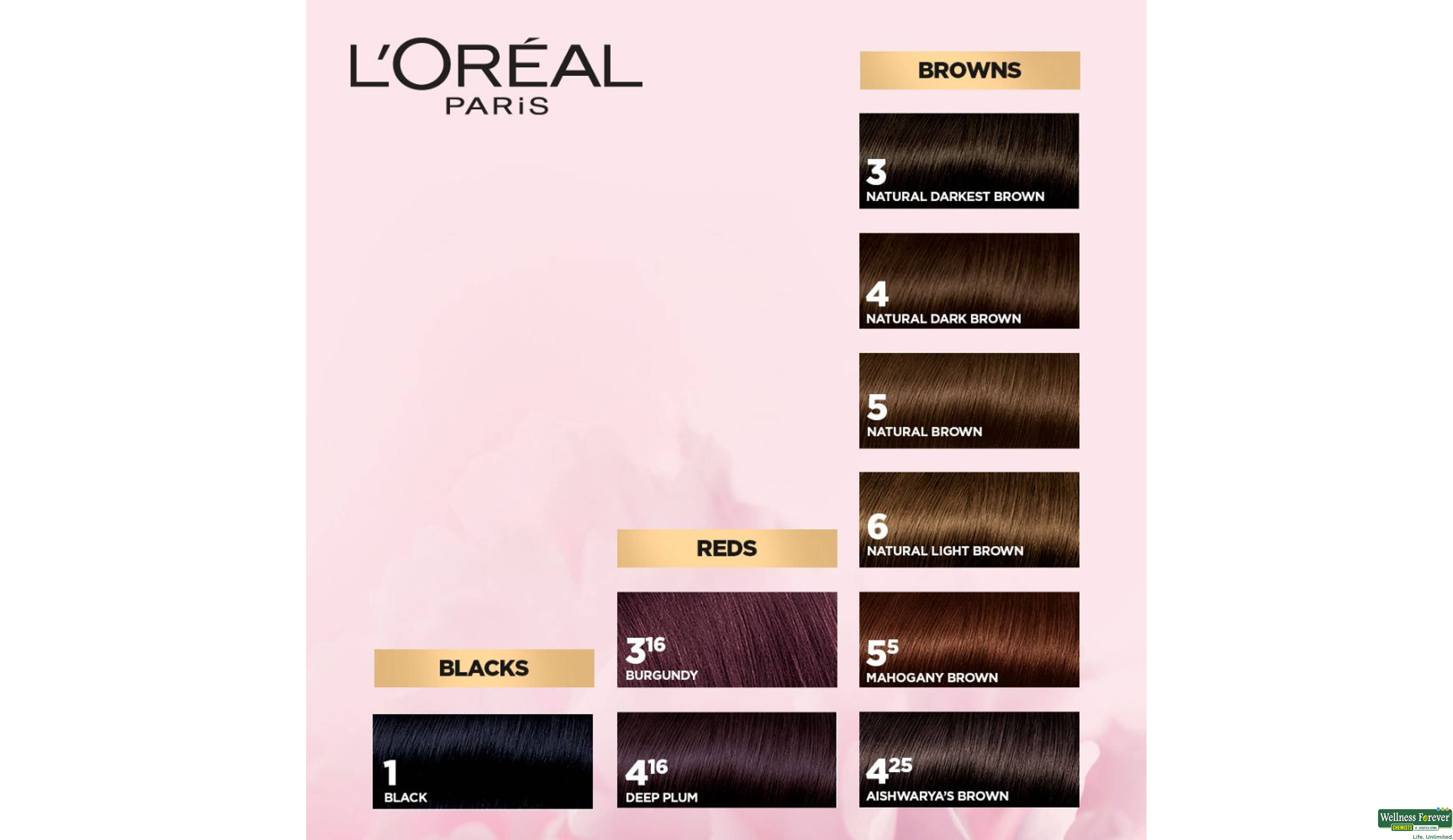 LOREAL HR/COLOR EXCE LIGHT BROWN 6 1PC- 7, 1PC, 