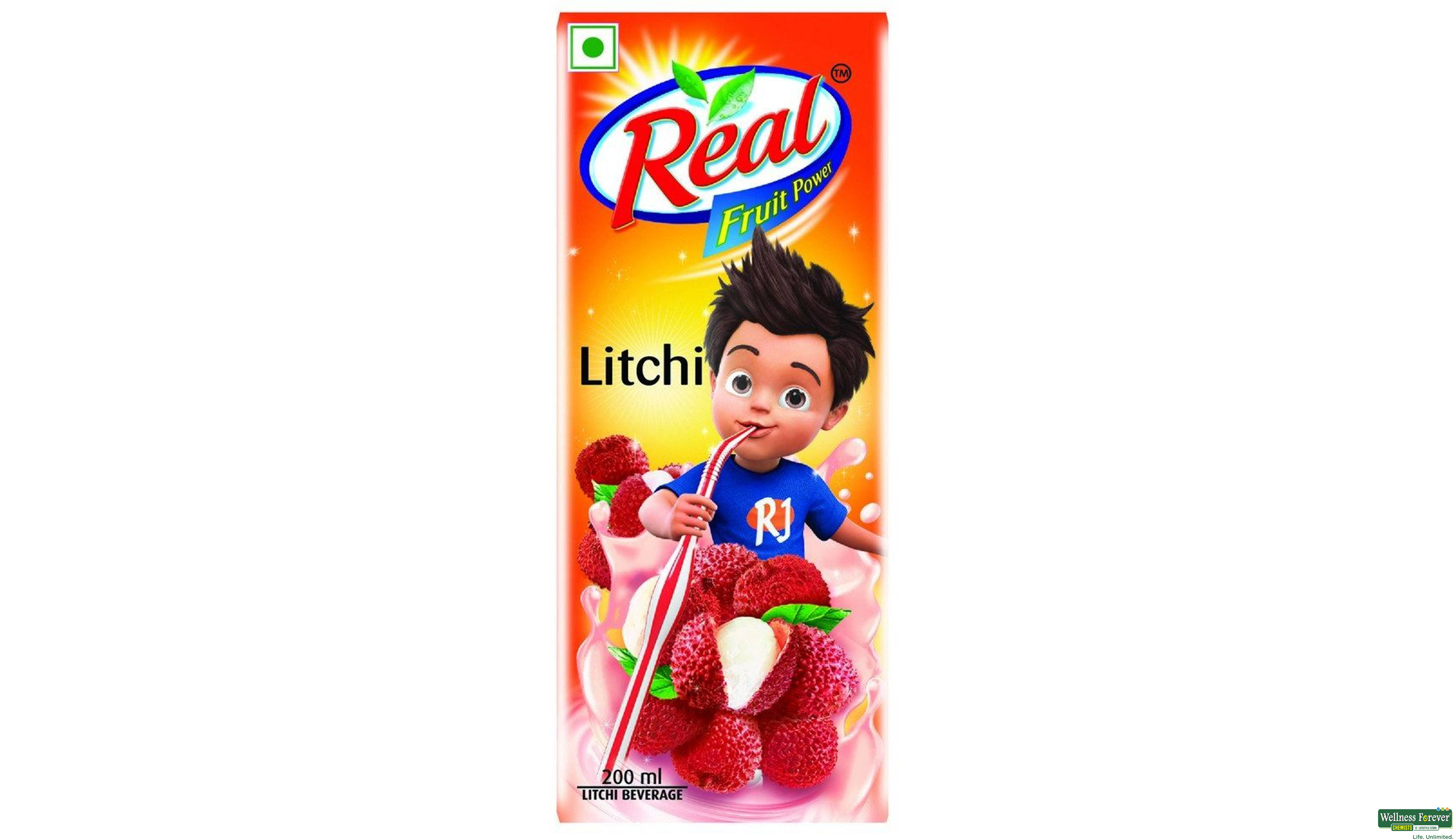 REAL JUICE LITCHI 180ML- 1, 200ML, null