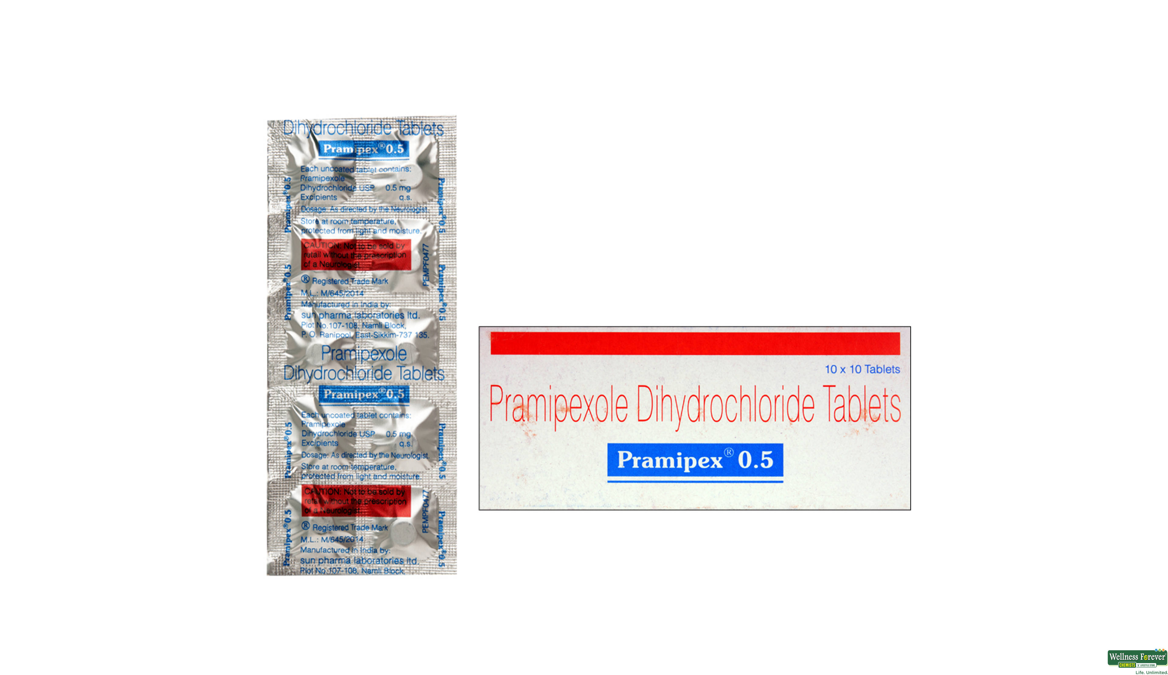 PRAMIPEX 0.5MG 10TAB- 1, 10TAB, 