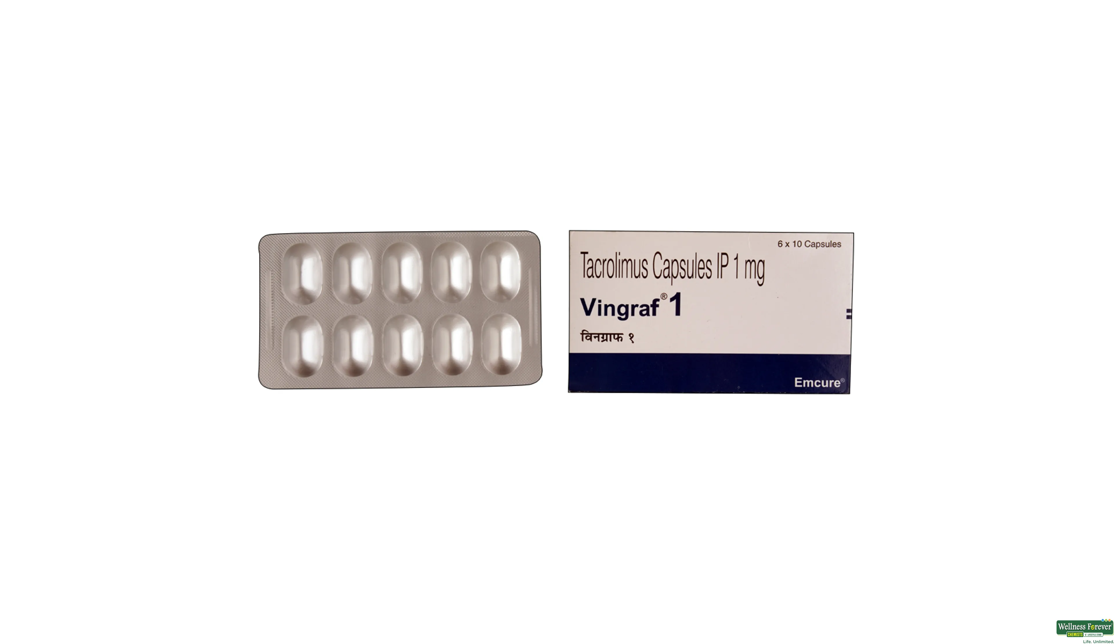 VINGRAF 1MG 10CAP- 1, 10CAP, 