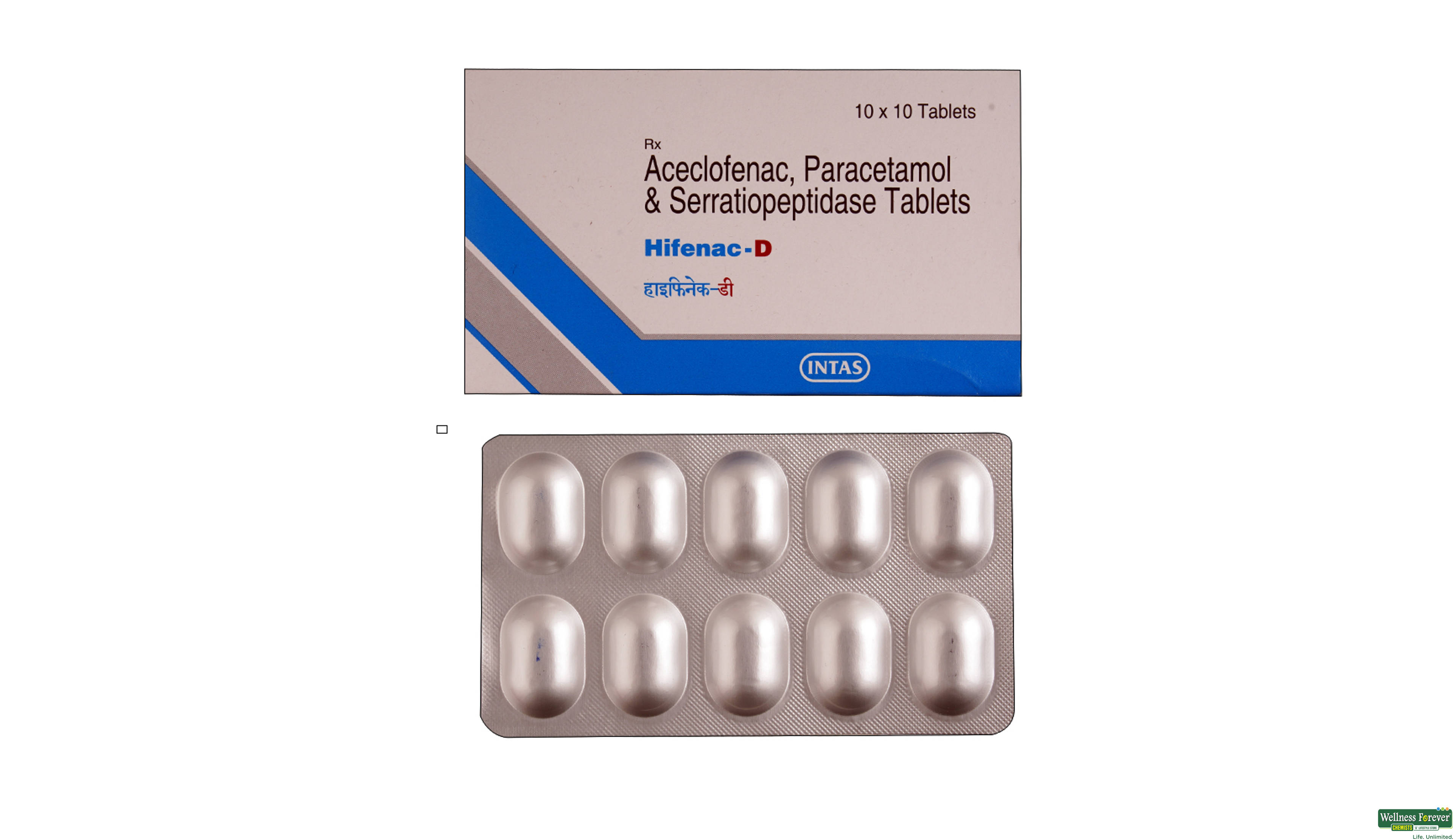 HIFENAC-D 10TAB- 1, 10TAB, null