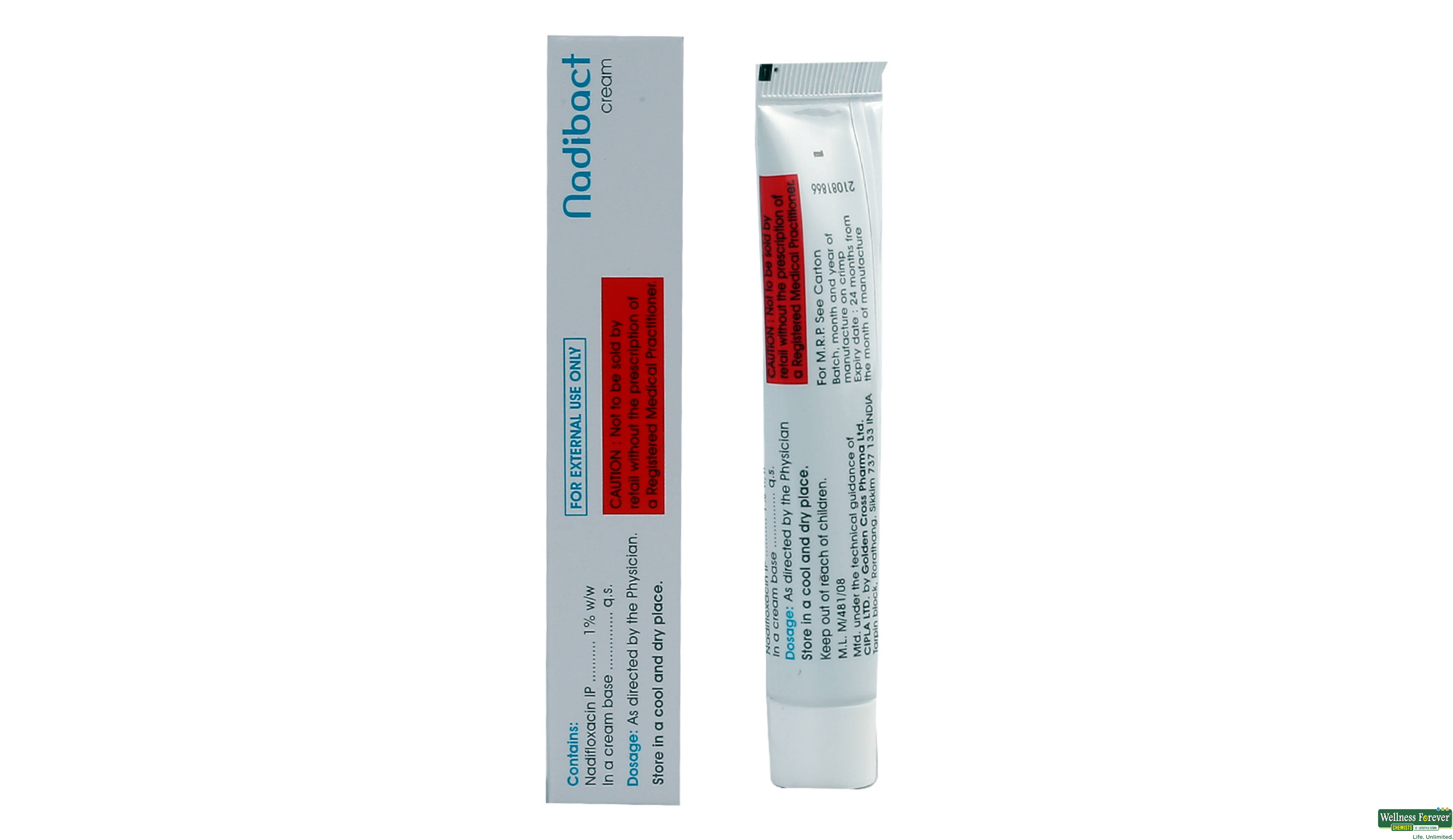 NADIBACT CREAM 10GM- 2, 10GM, 
