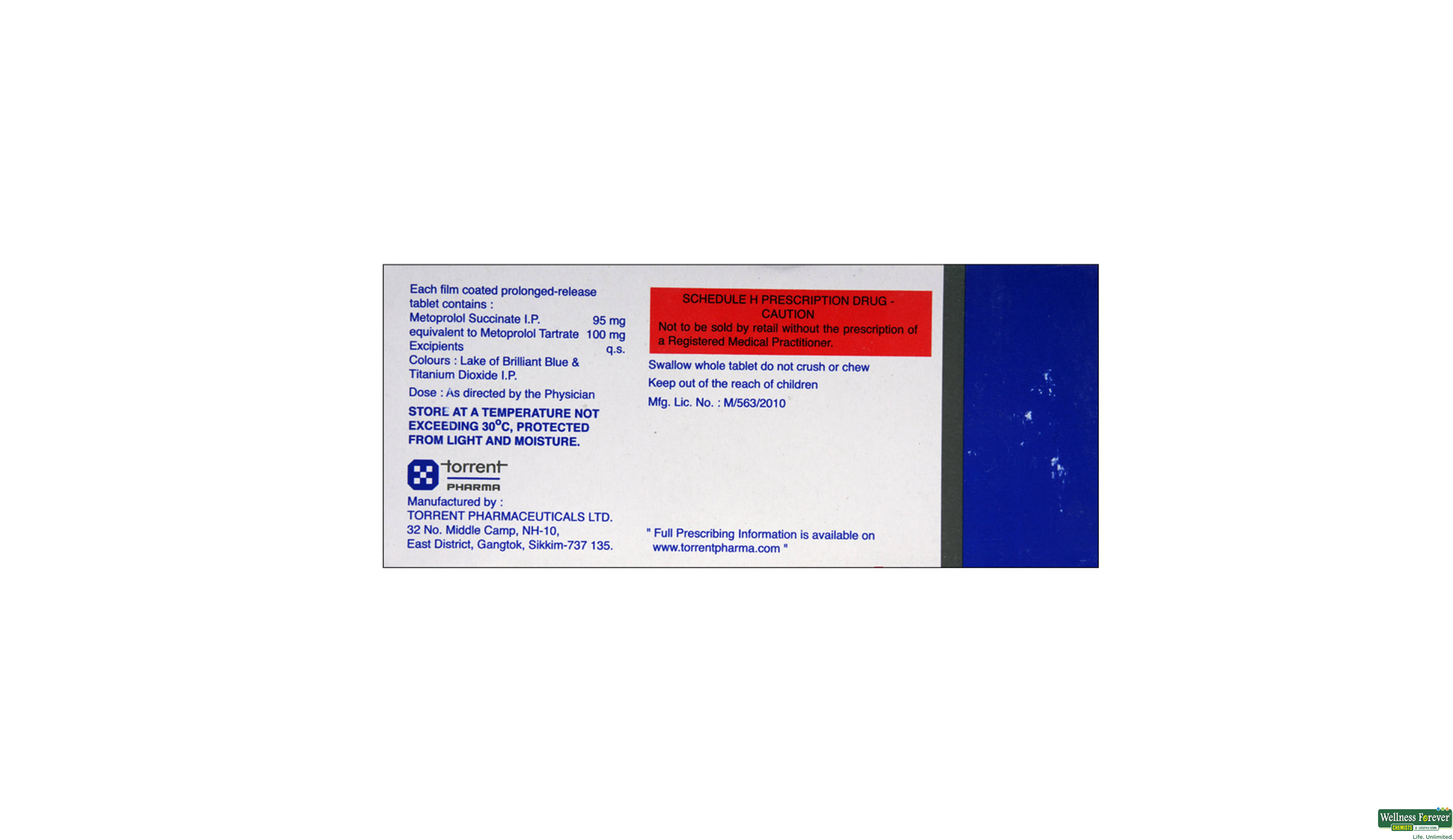 METOCARD-XL 100MG 10TAB- 2, 10TAB, 