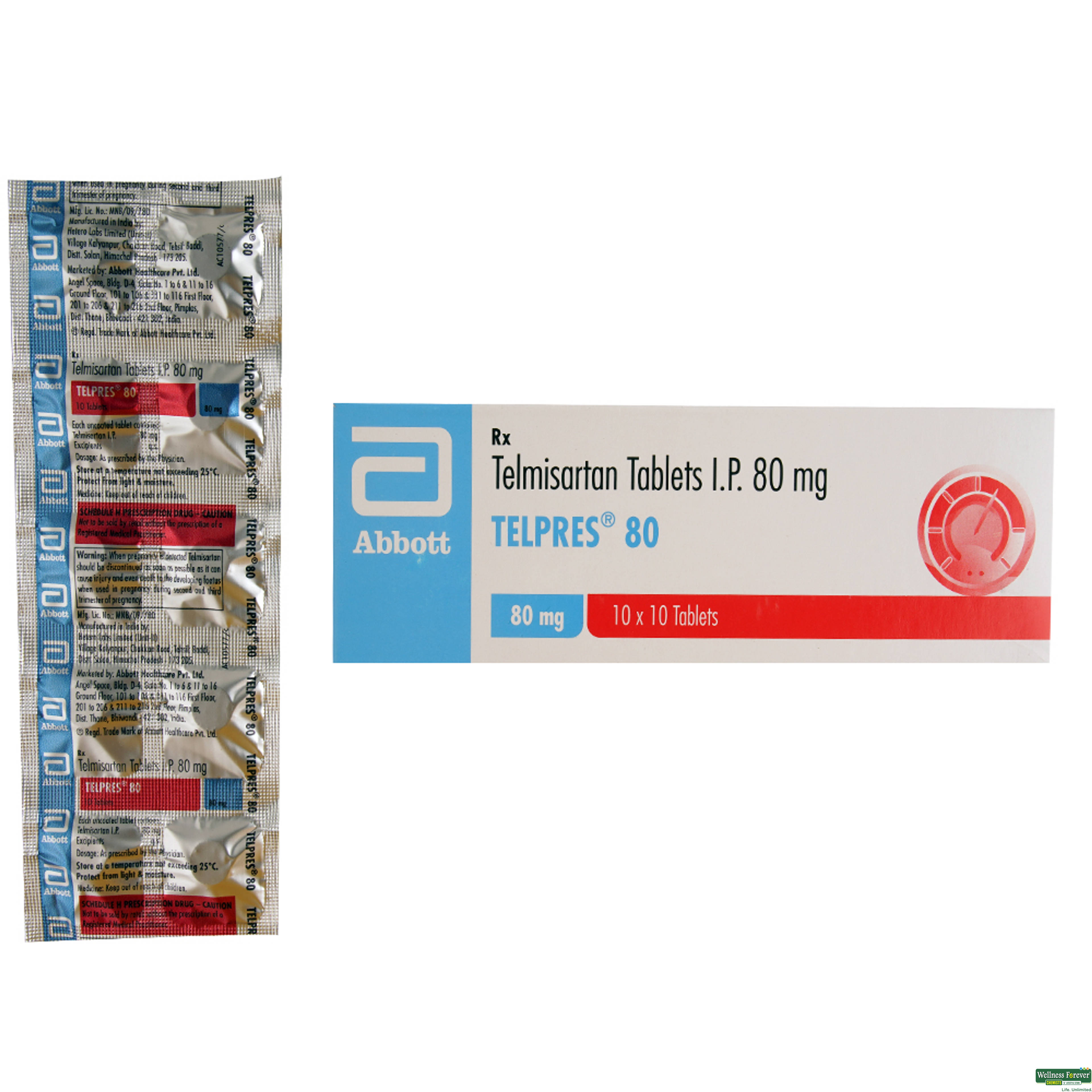 Telpres 80mg 10 Tablets-image