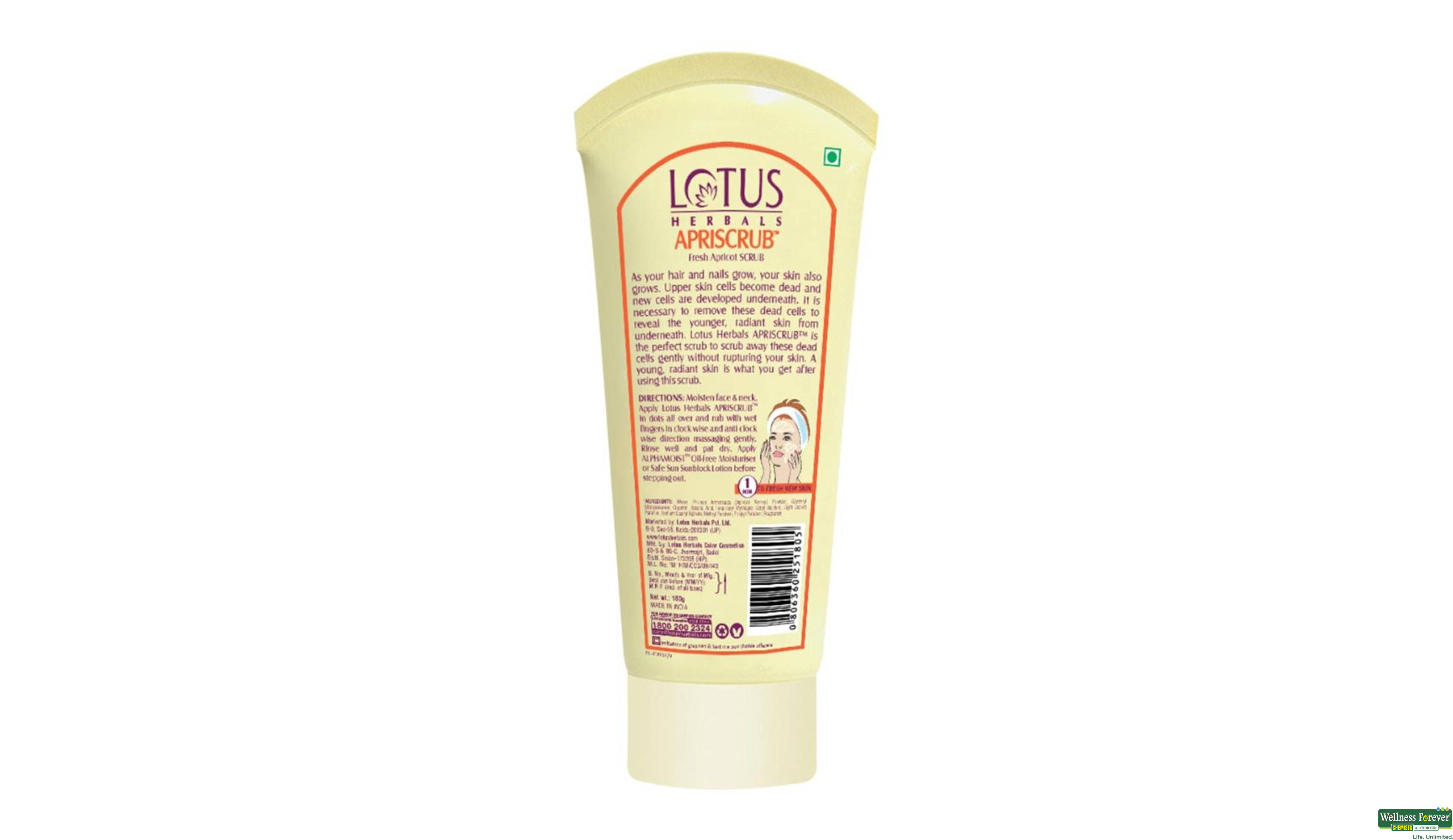 LOTUS F/SCRUB APRISCRUB 180GM- 2, 180GM, 