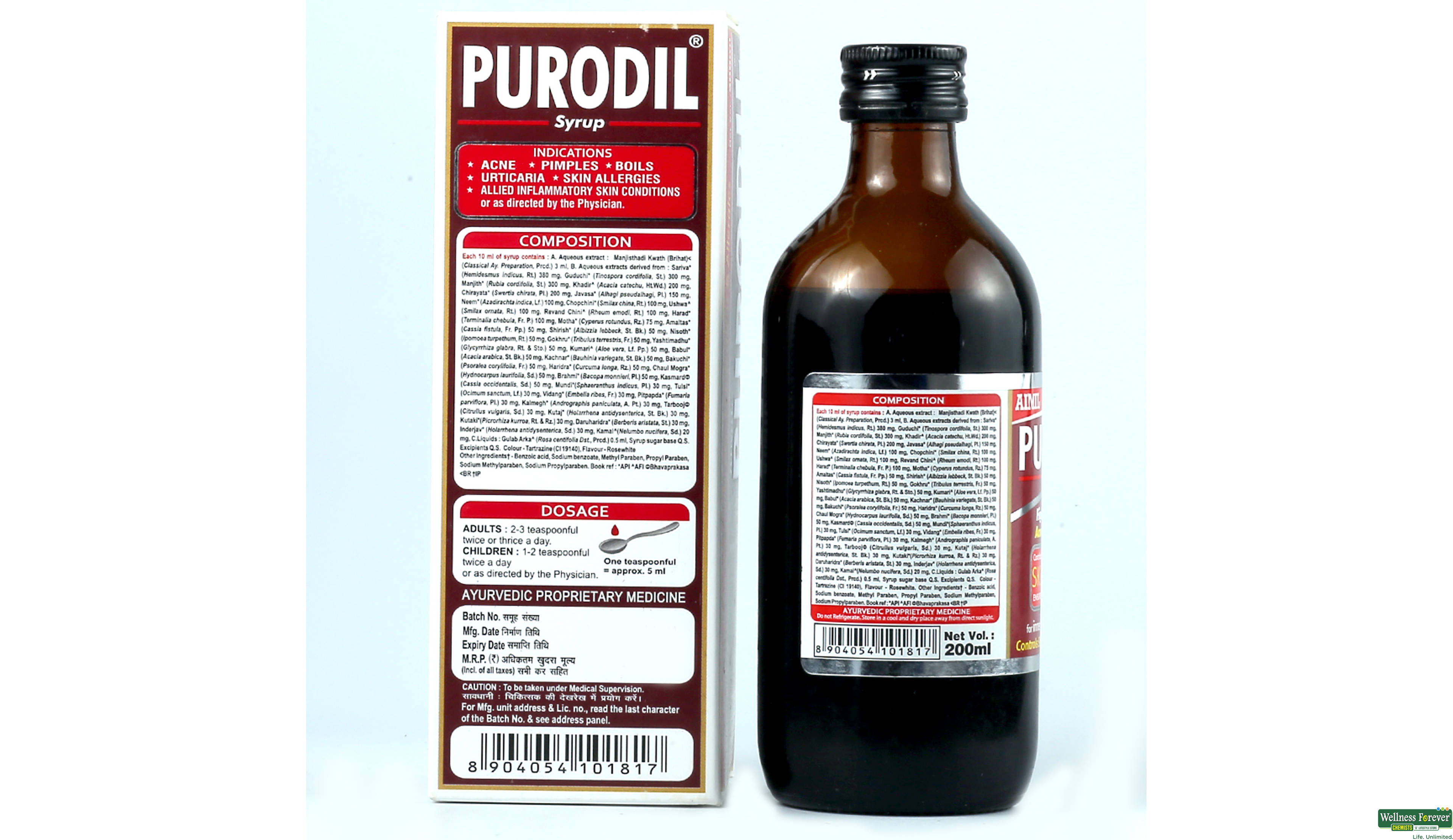 AIMIL PURODIL SYP 200ML- 2, 200ML, 