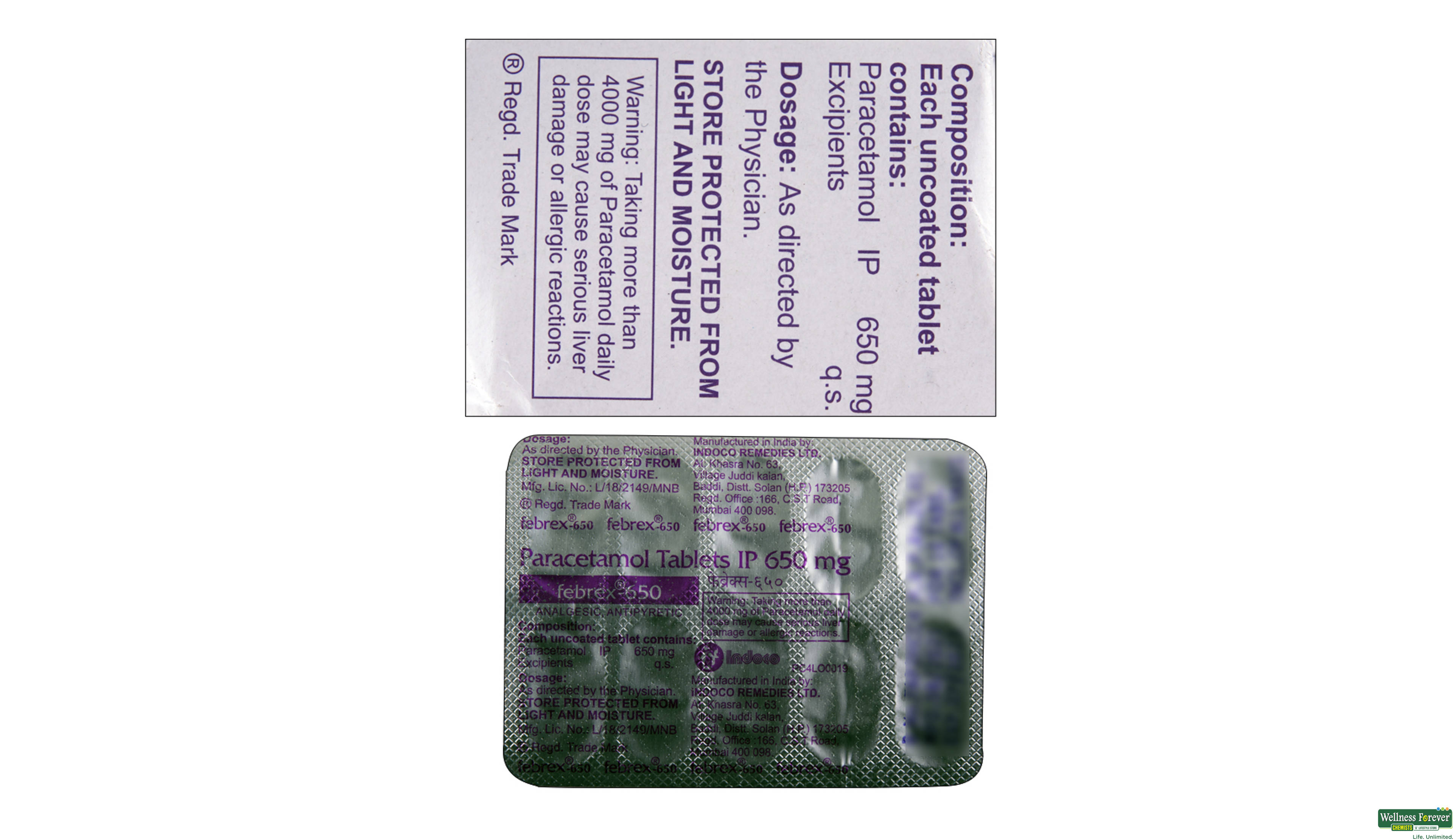 FEBREX 650MG 10TAB- 2, 10TAB, 