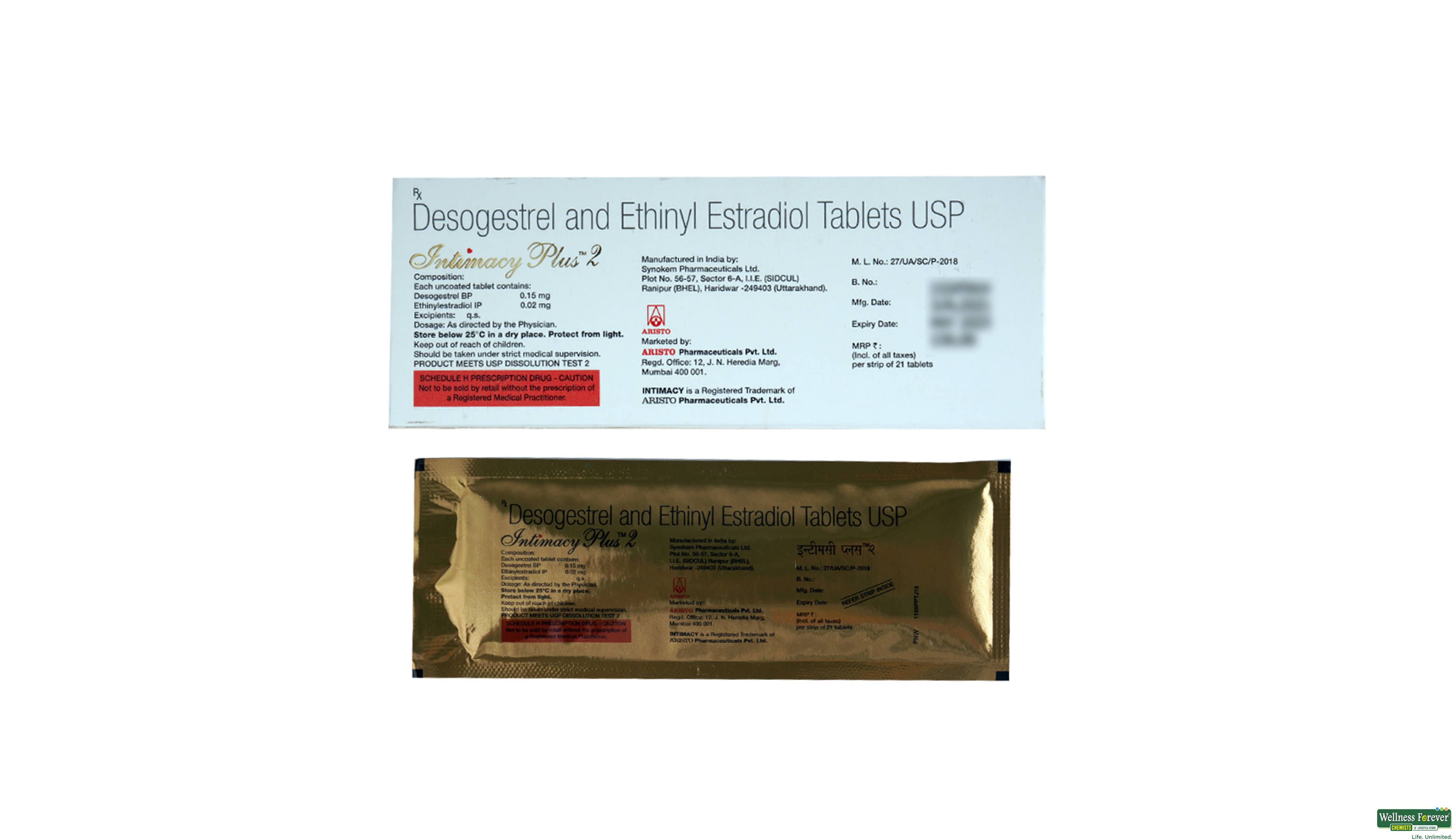 INTIMACY-PLUS 2MG 21TAB- 2, 21TAB, null