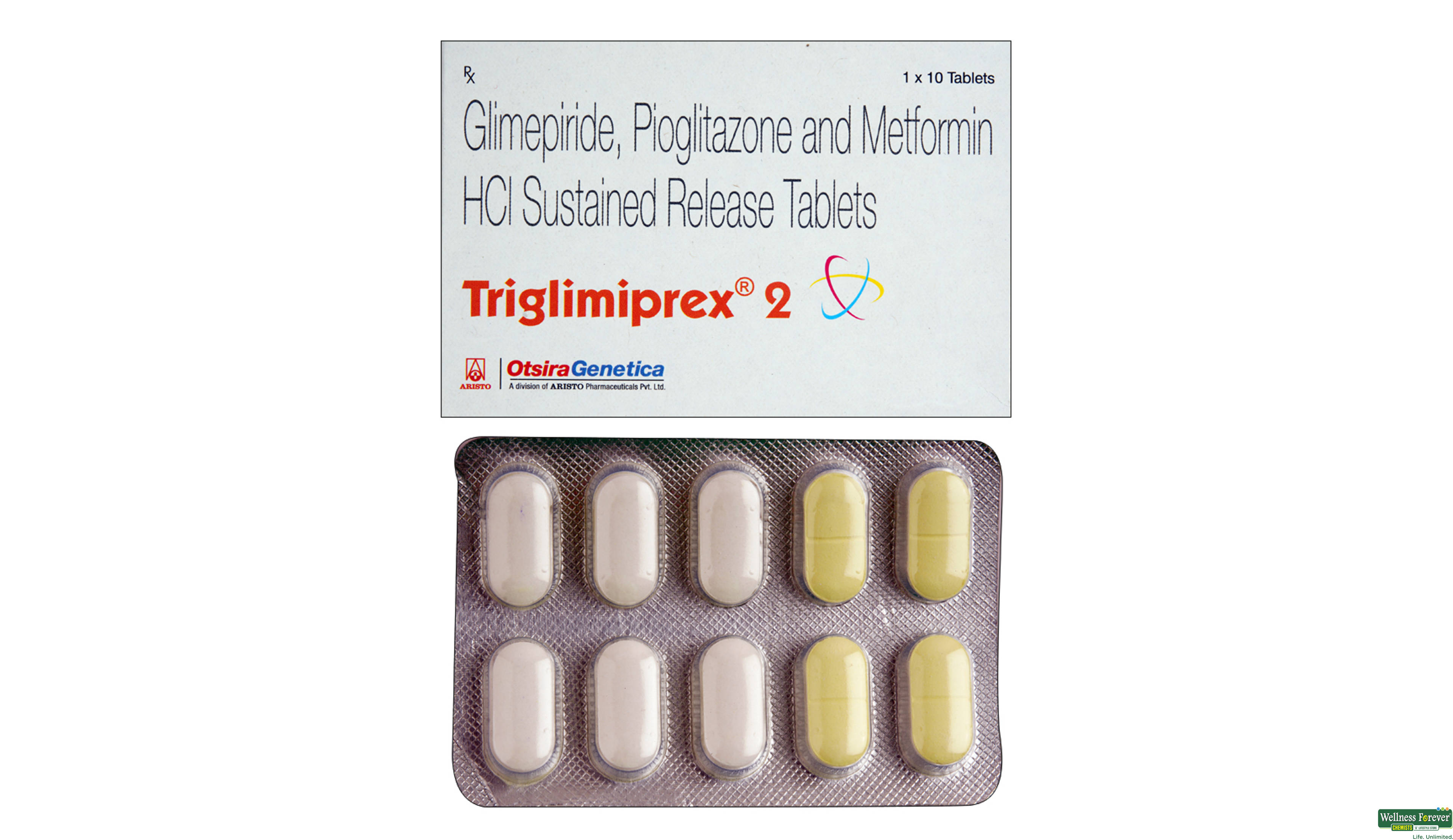 TRIGLIMIPREX 2MG 10TAB- 1, 10TAB, 