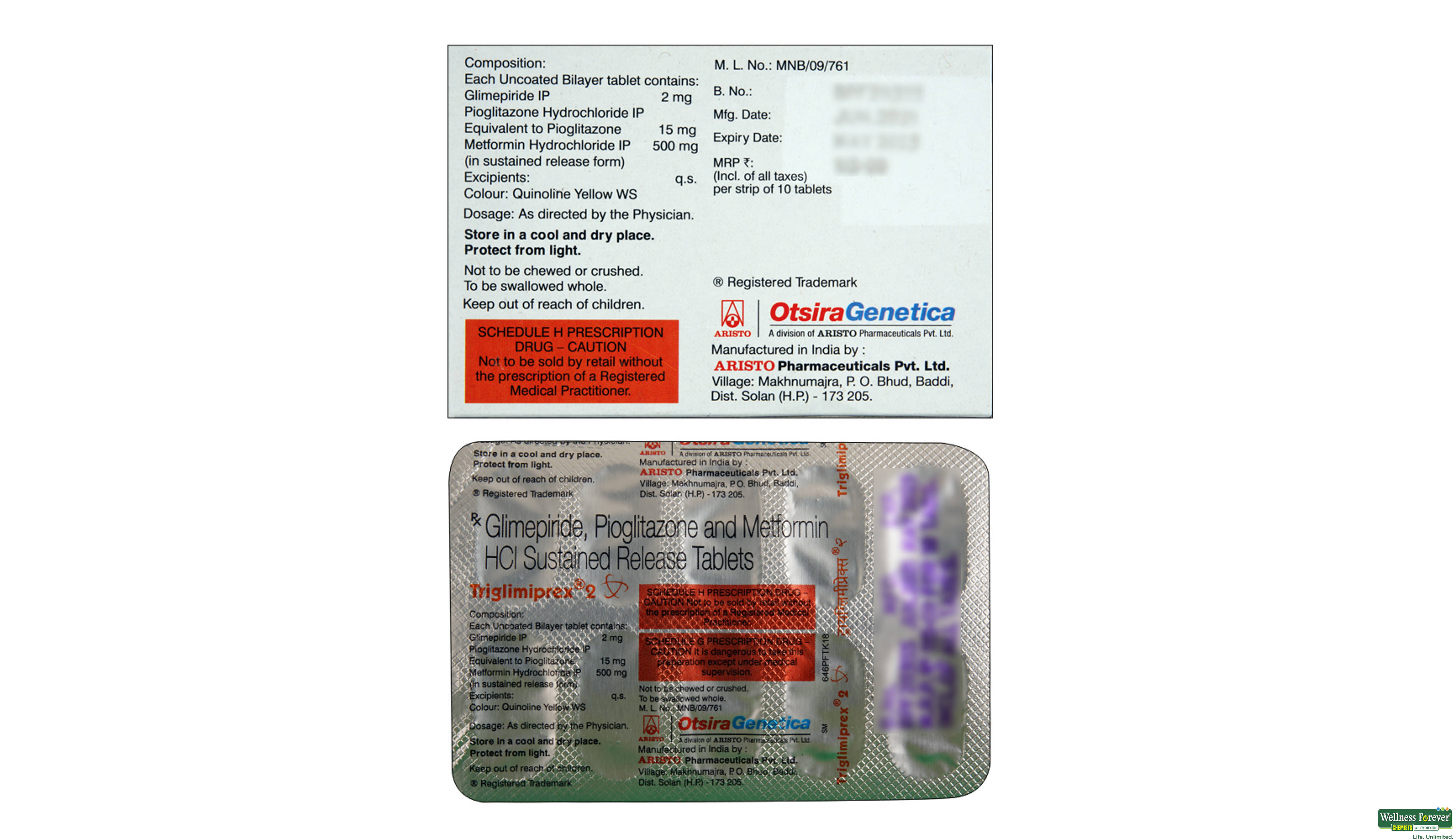 TRIGLIMIPREX 2MG 10TAB- 2, 10TAB, 