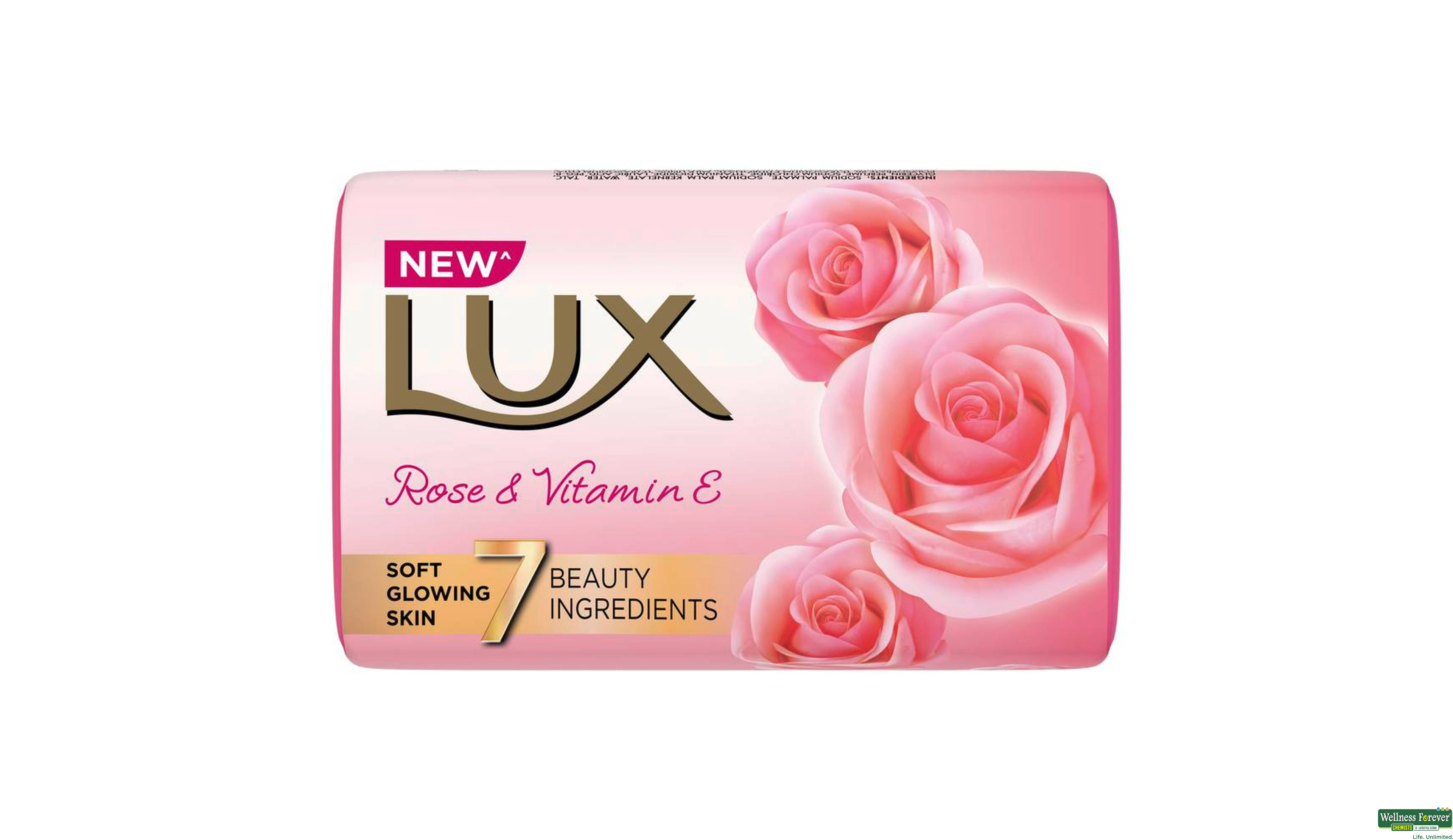 LUX SOAP EVEN TONED GLOW ROSE VIT C+E 150GM- 4, 150GM, 