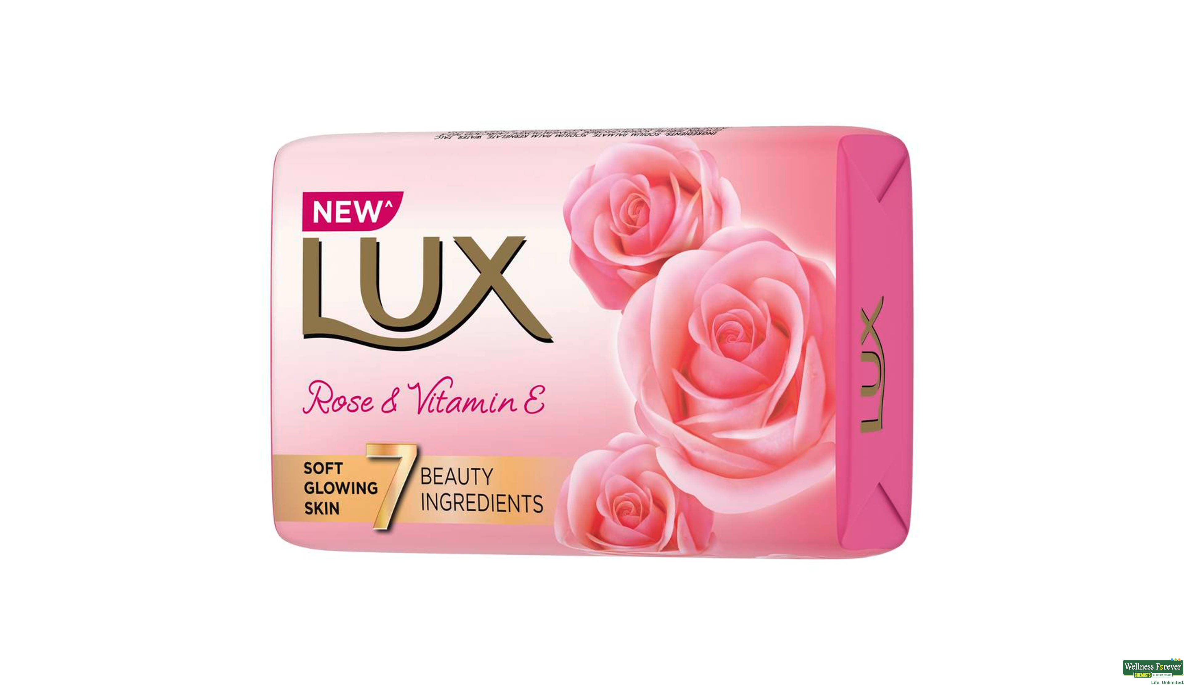 LUX SOAP EVEN TONED GLOW ROSE VIT C+E 150GM- 6, 150GM, 