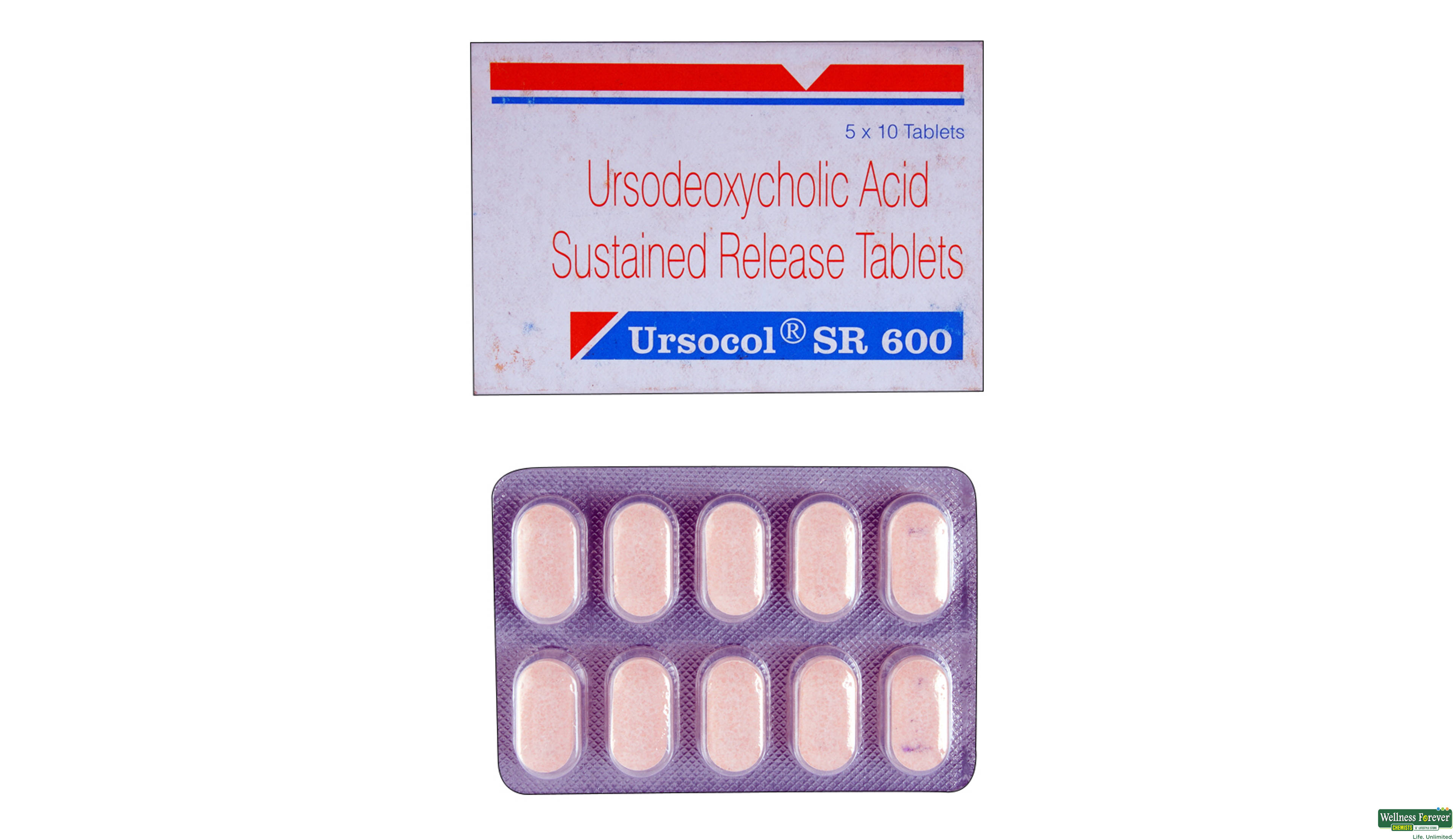 URSOCOL-SR 600MG 10TAB- 1, 10TAB, 