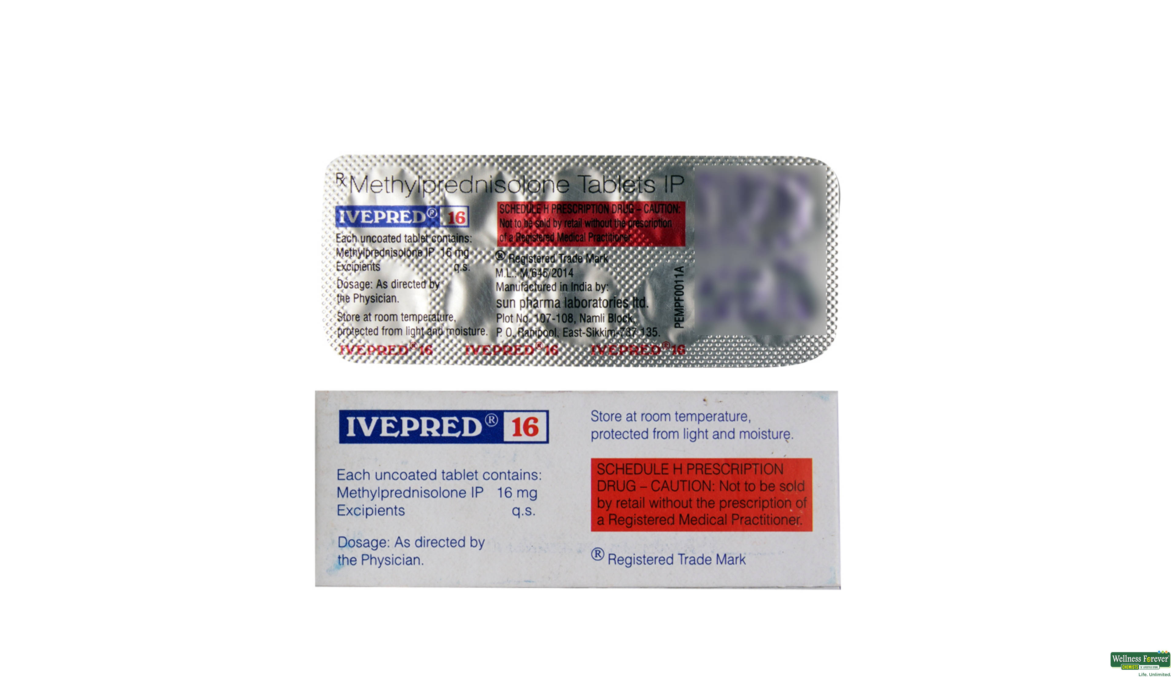 IVEPRED 16MG 10TAB- 2, 10TAB, 