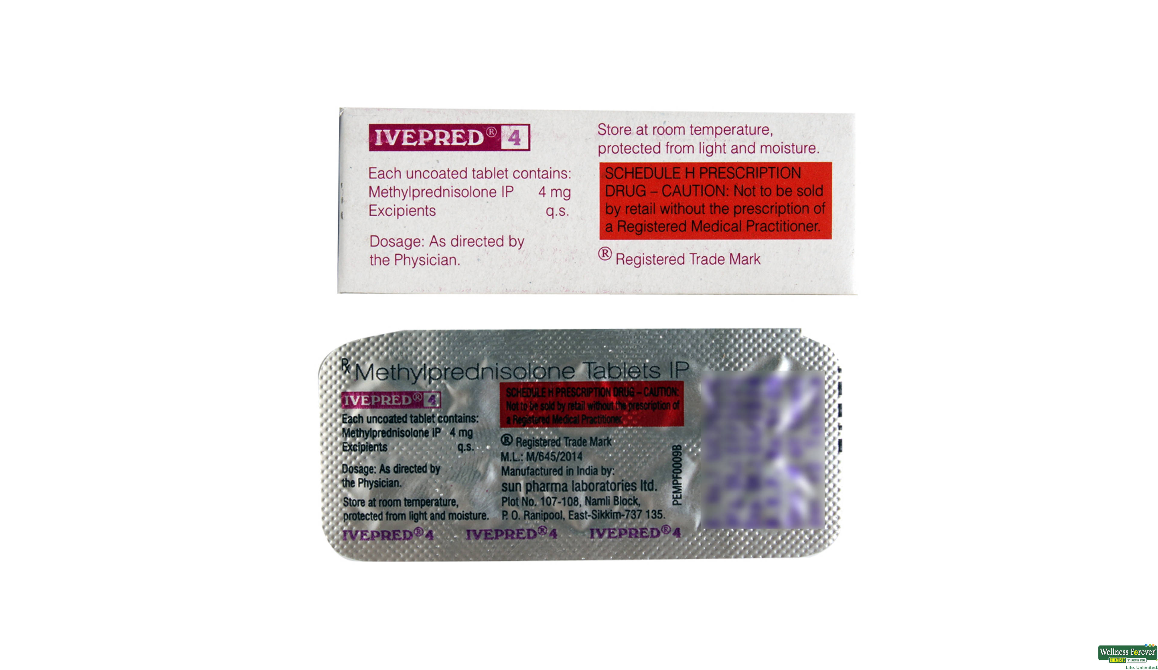 IVEPRED 4MG 10TAB- 2, 10TAB, 
