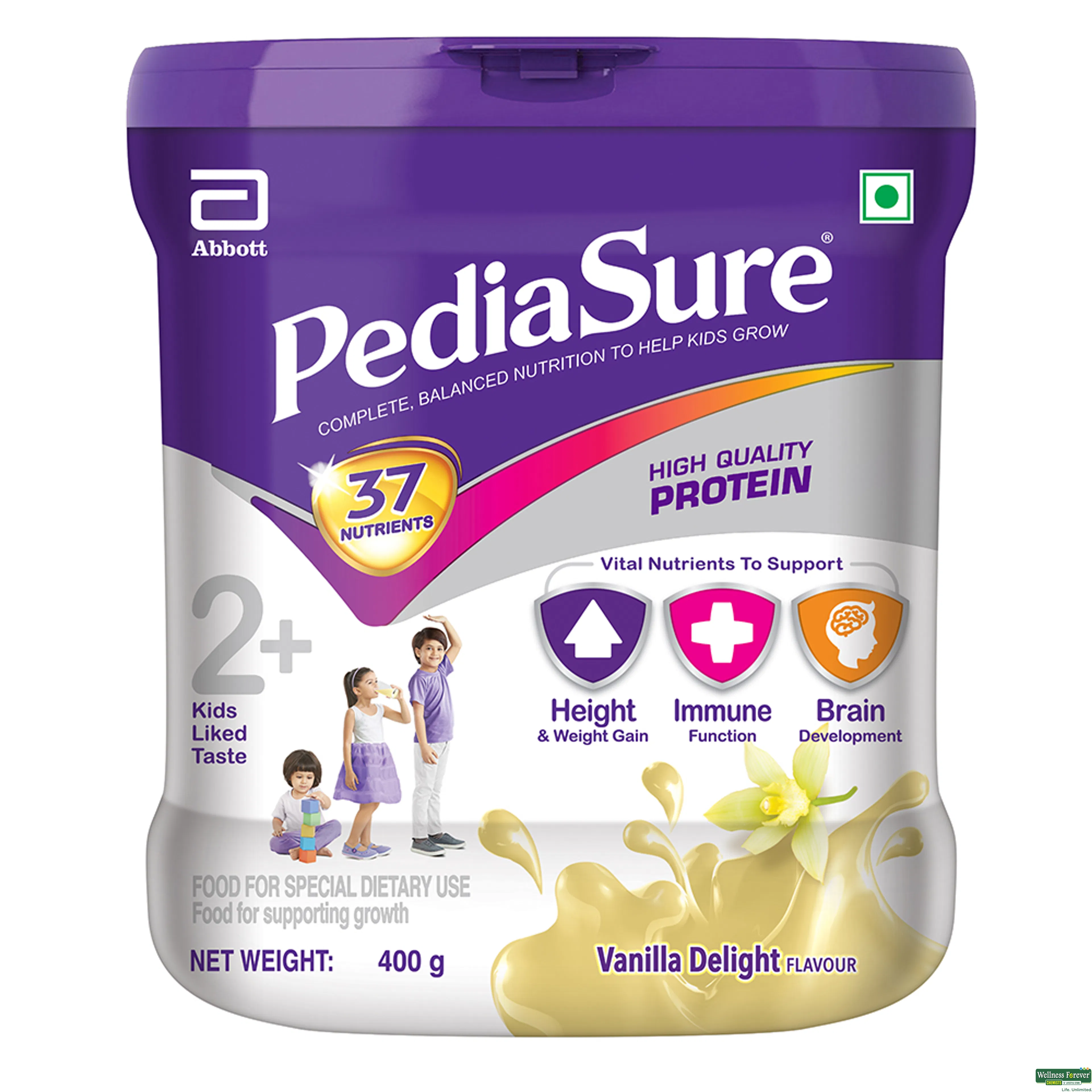 Pediasure Premium Chocolate Child Nutrition Drink Jar Of 400 G - Medanand