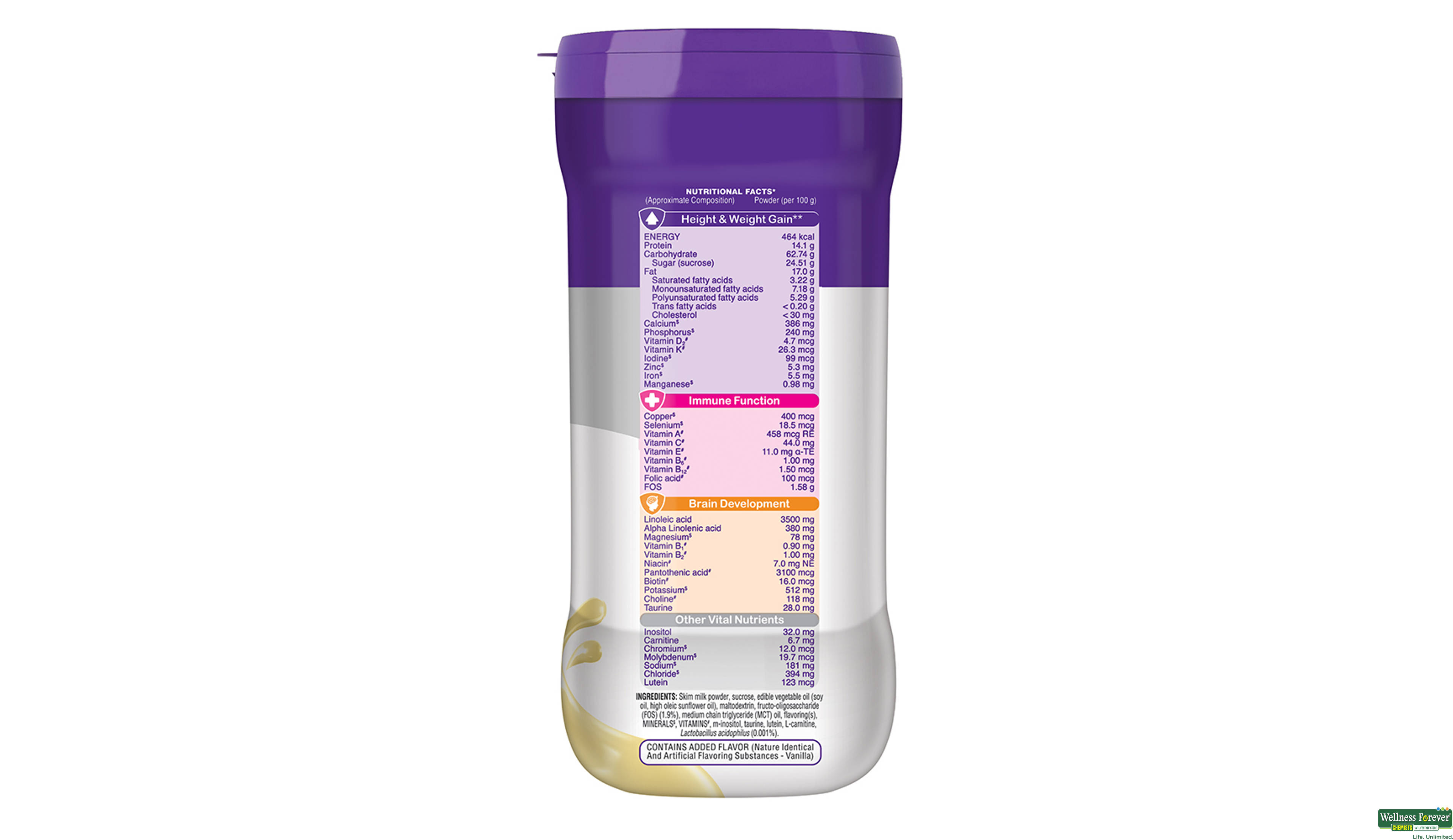 PEDIASURE VANILA DELIGHT PWDR JAR 400GM- 4, 400GM, 