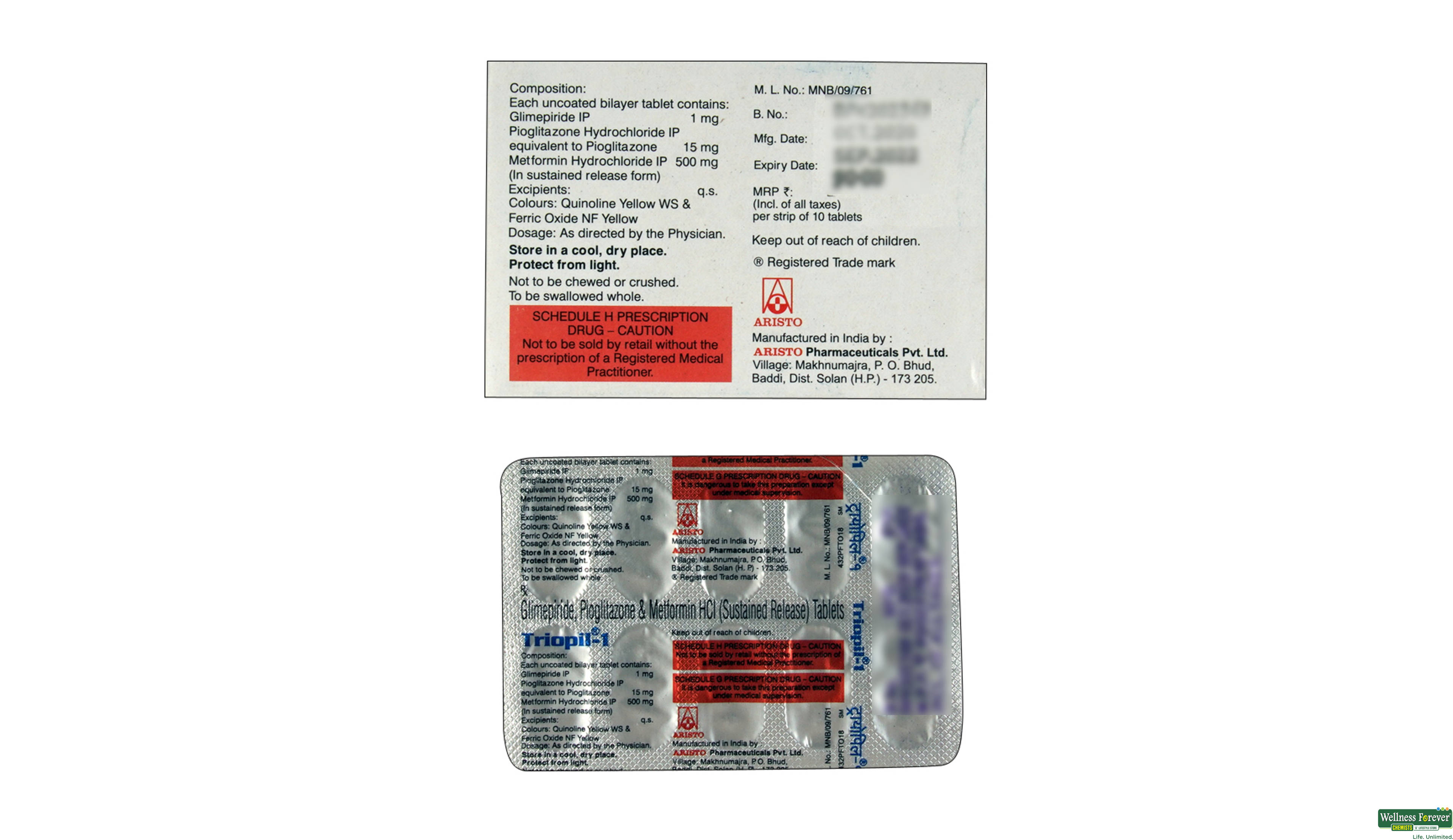 TRIOPIL 1MG 10TAB- 2, 10TAB, 