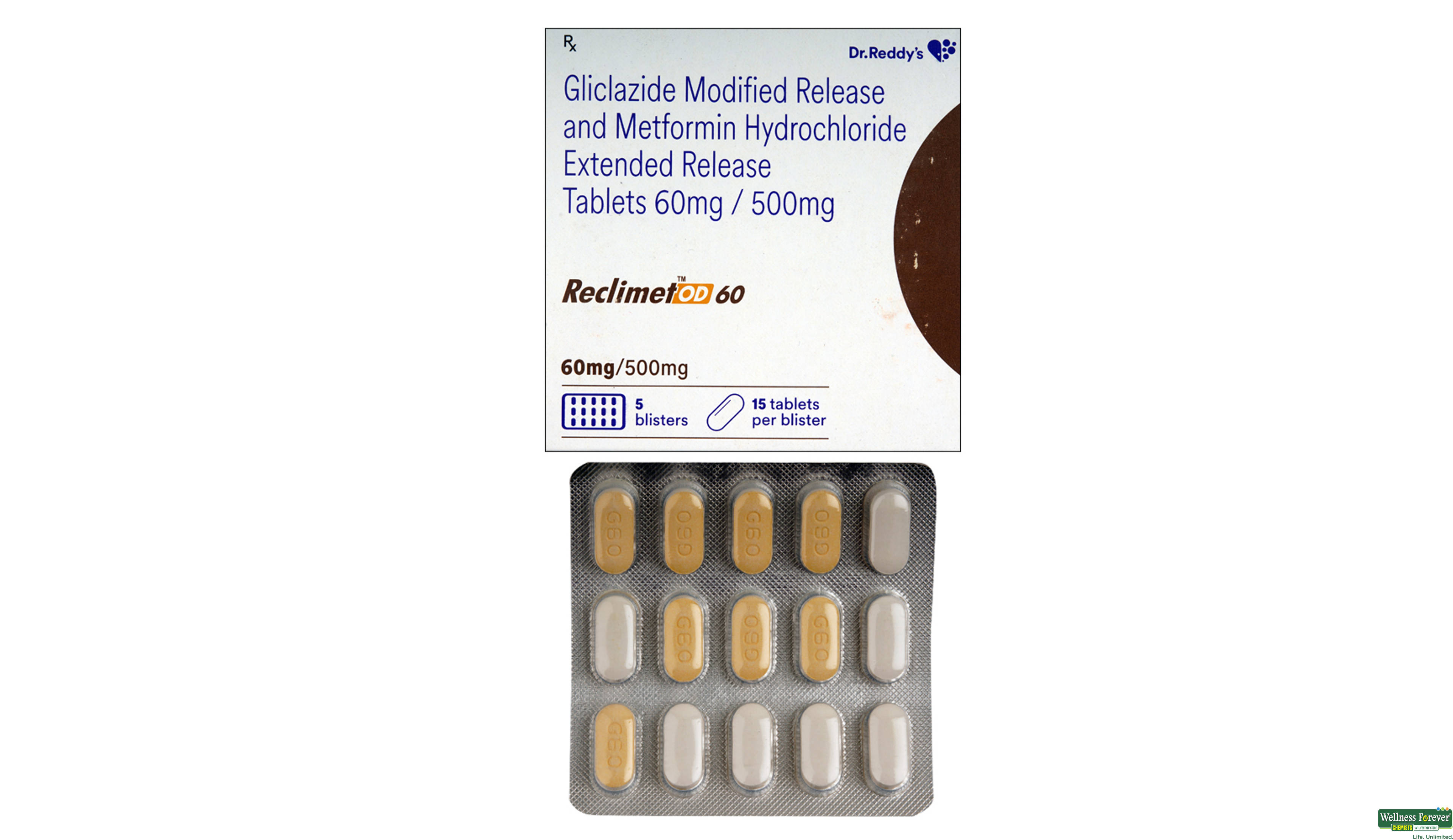 RECLIMET-OD 60MG 15TAB- 1, 15TAB, 