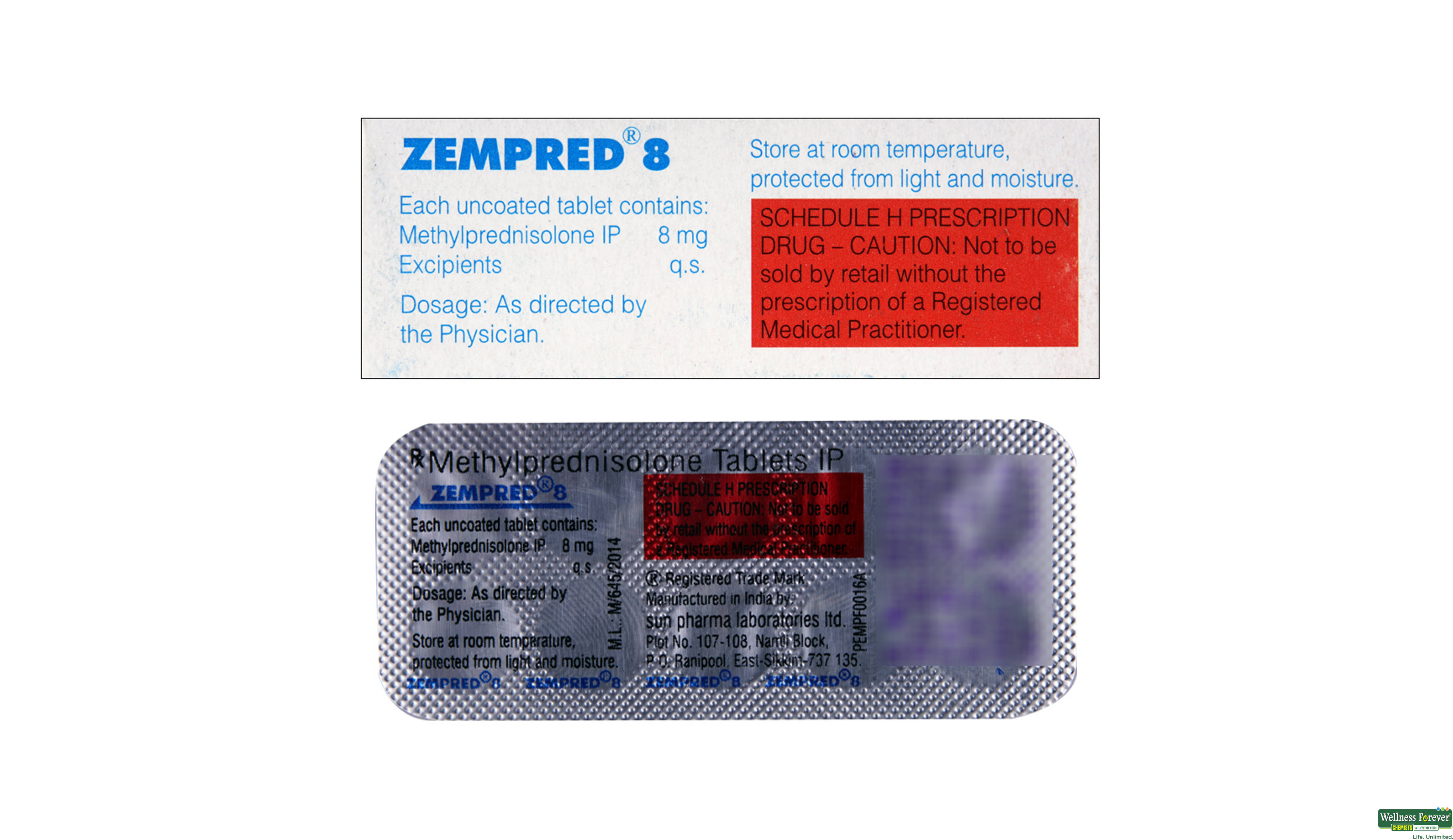 ZEMPRED 8MG 10TAB- 2, 10TAB, 