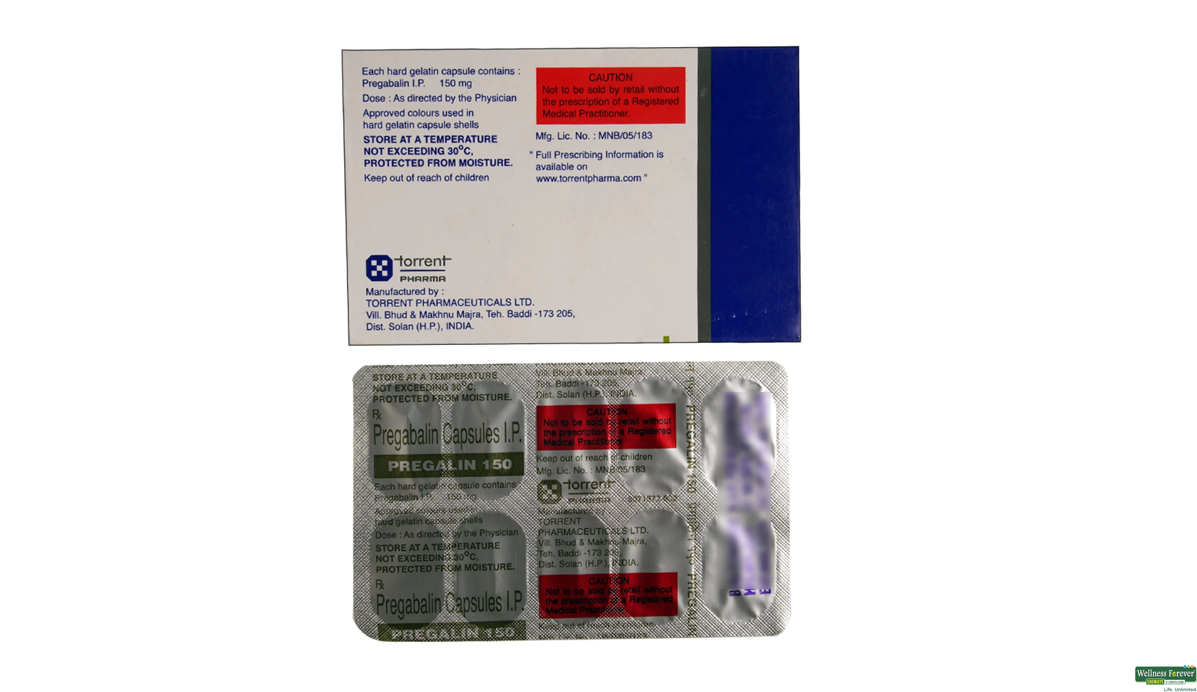 Buy Pregalin 150mg 10 Capsules Online At Best Prices | Wellness.