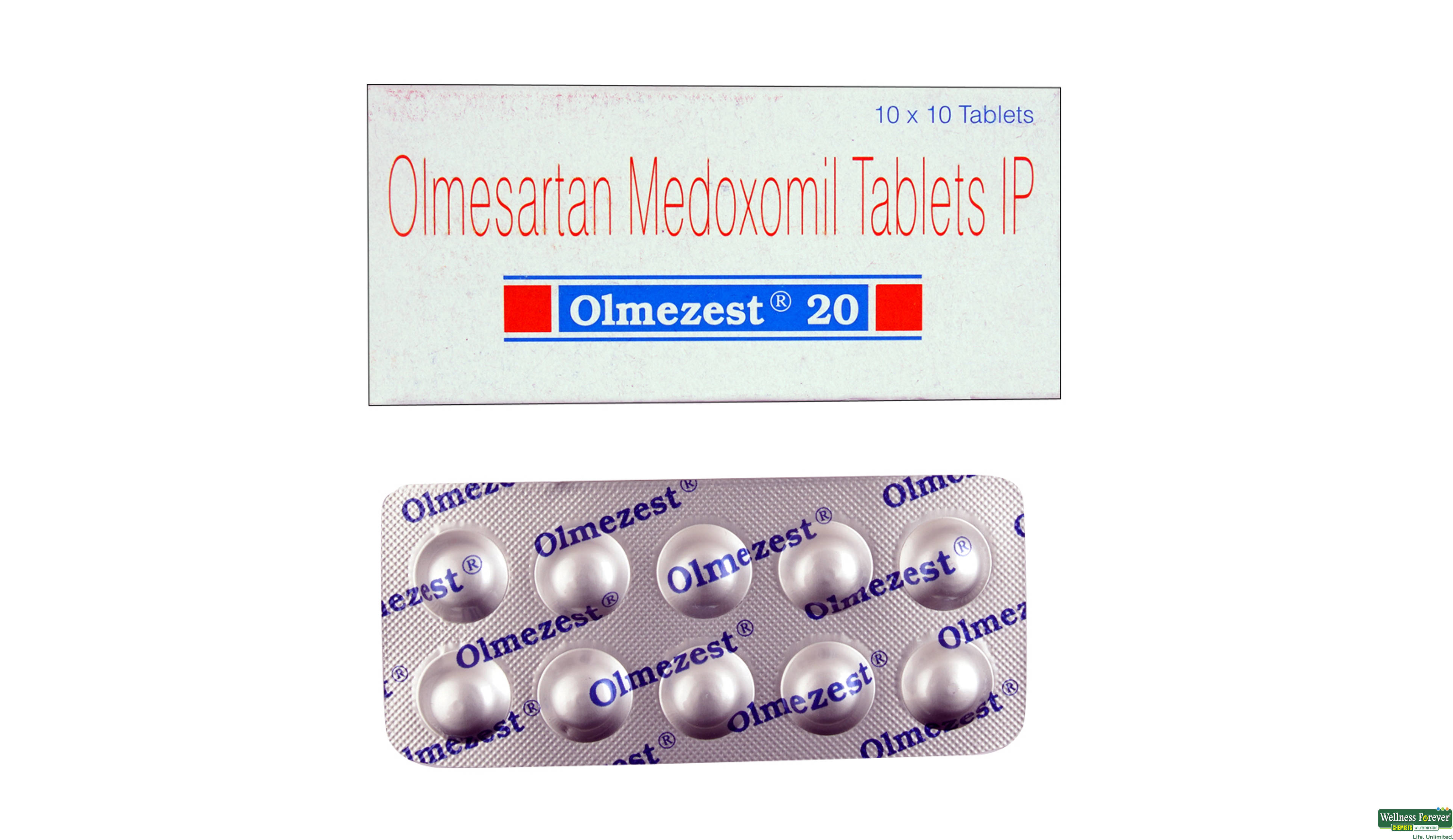 OLMEZEST 20MG 10TAB- 1, 10TAB, 