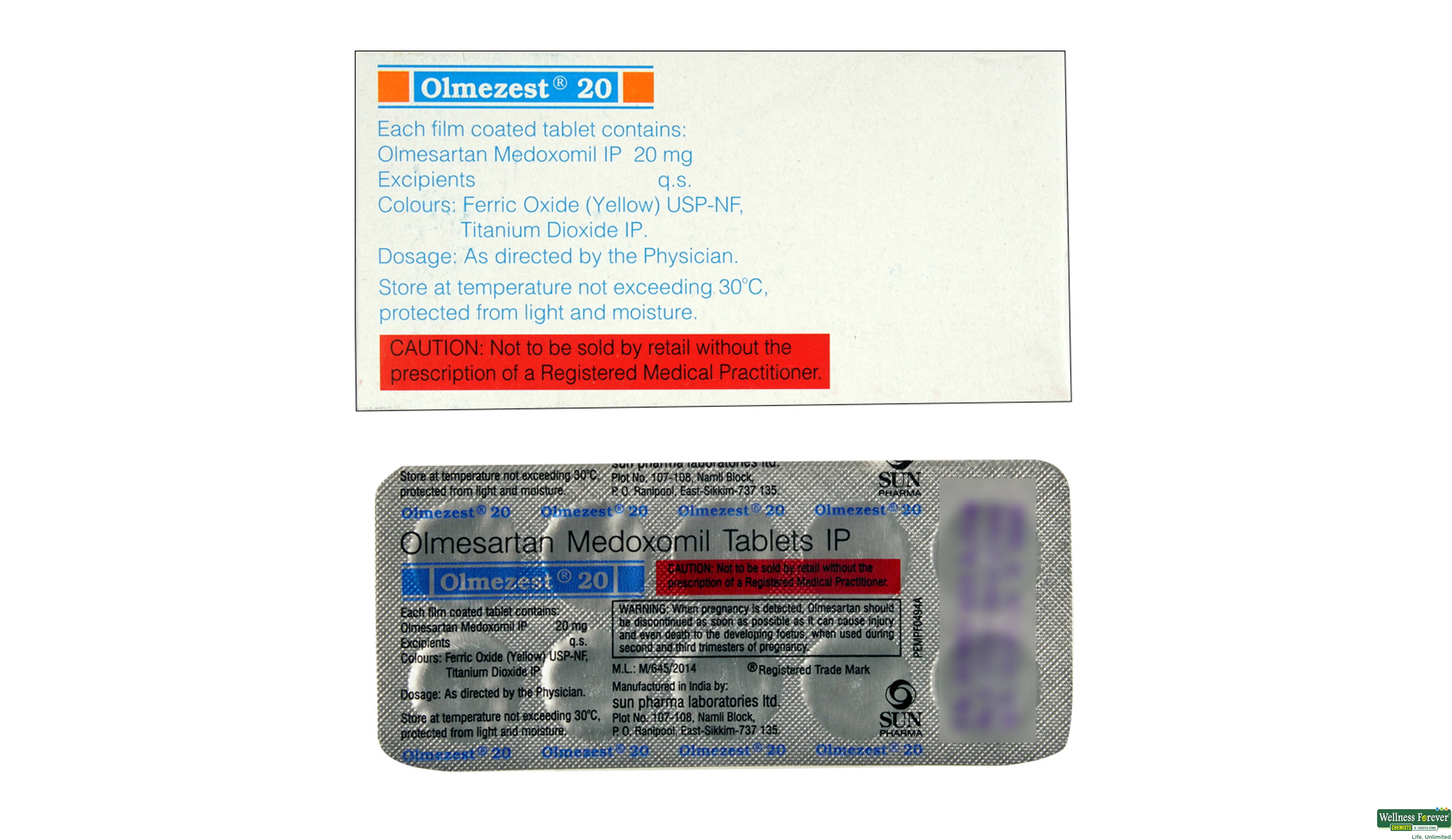 OLMEZEST 20MG 10TAB- 2, 10TAB, 