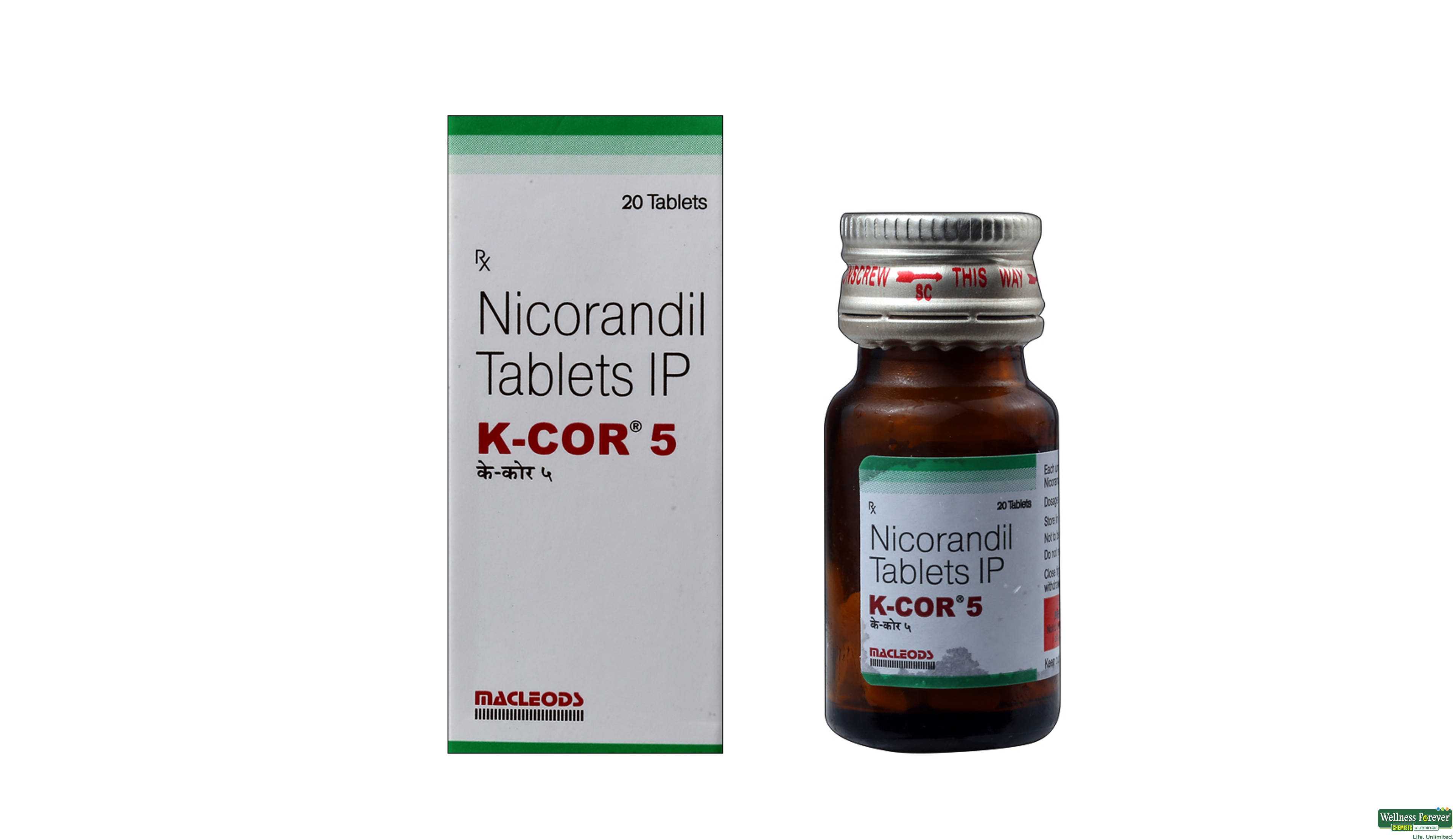 K-COR 5MG 20TAB- 1, 20TAB, 