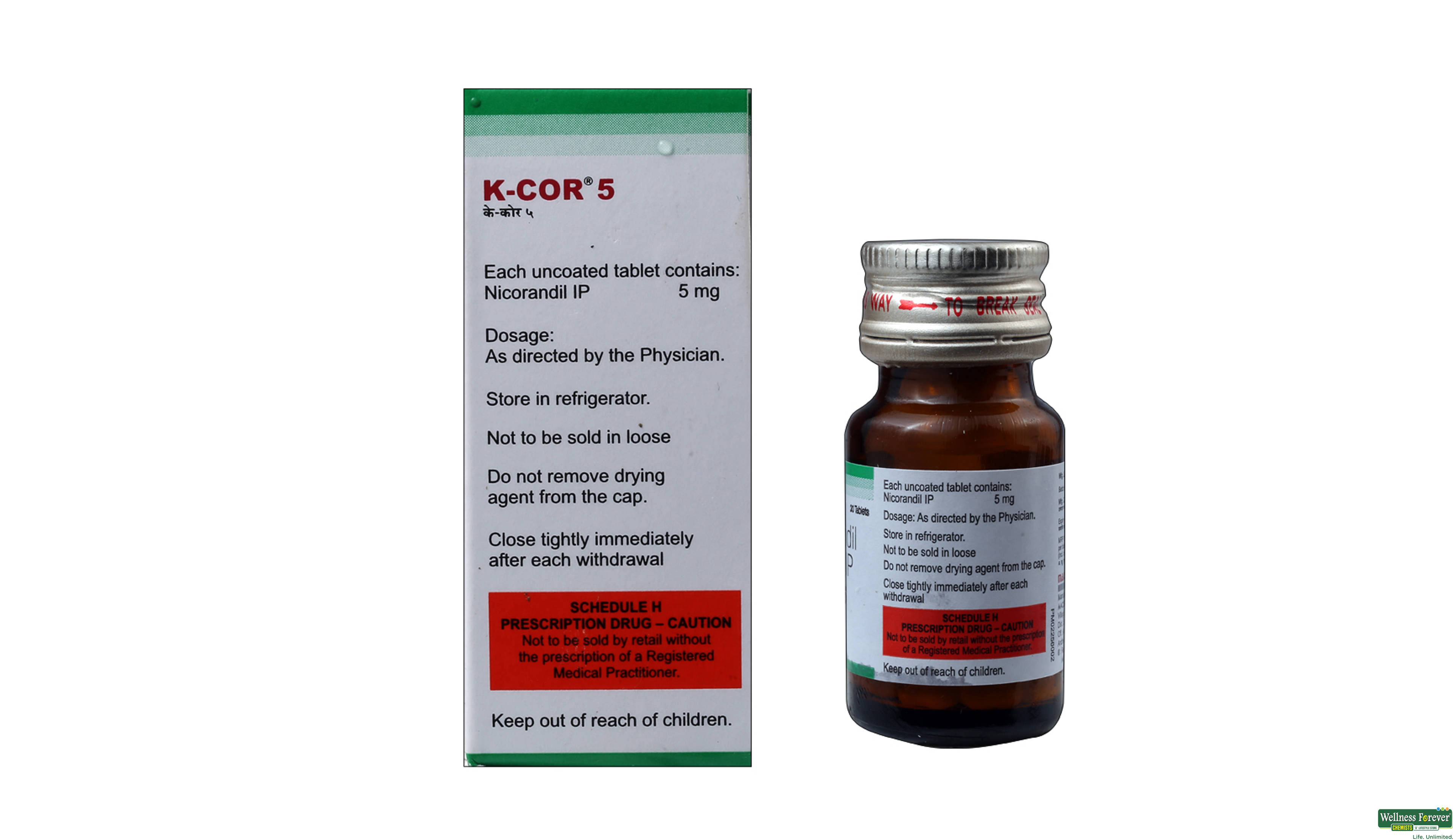 K-COR 5MG 20TAB- 2, 20TAB, 