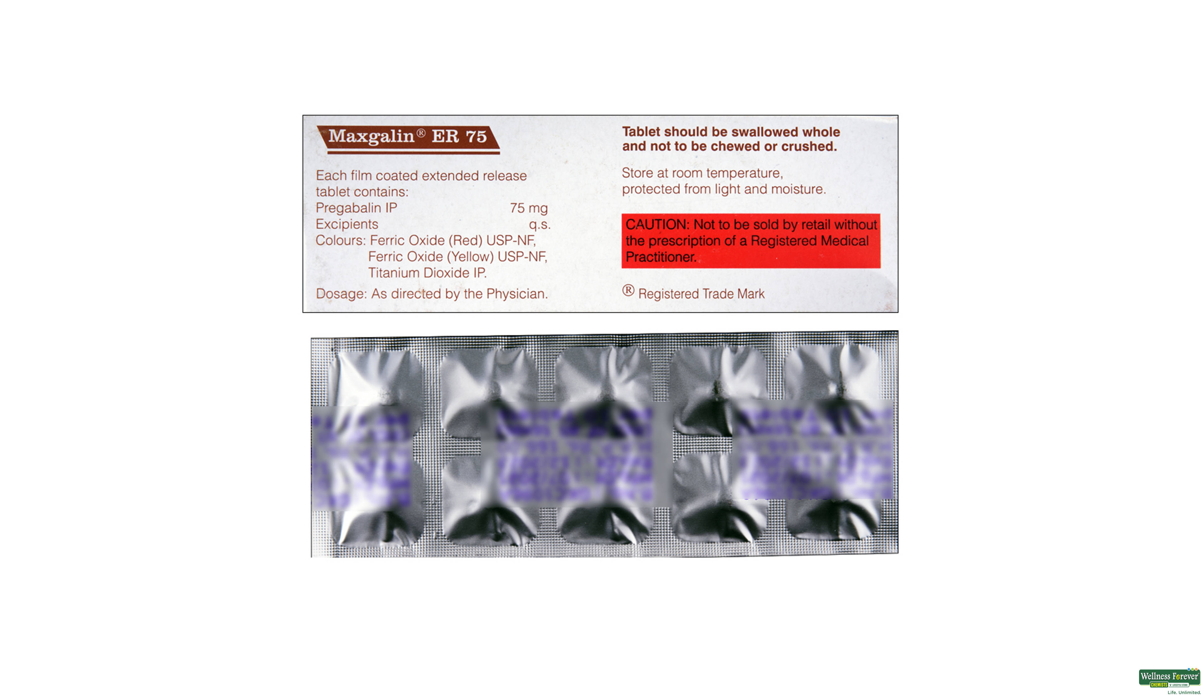 MAXGALIN 50MG 10CAP- 2, 10CAP, 