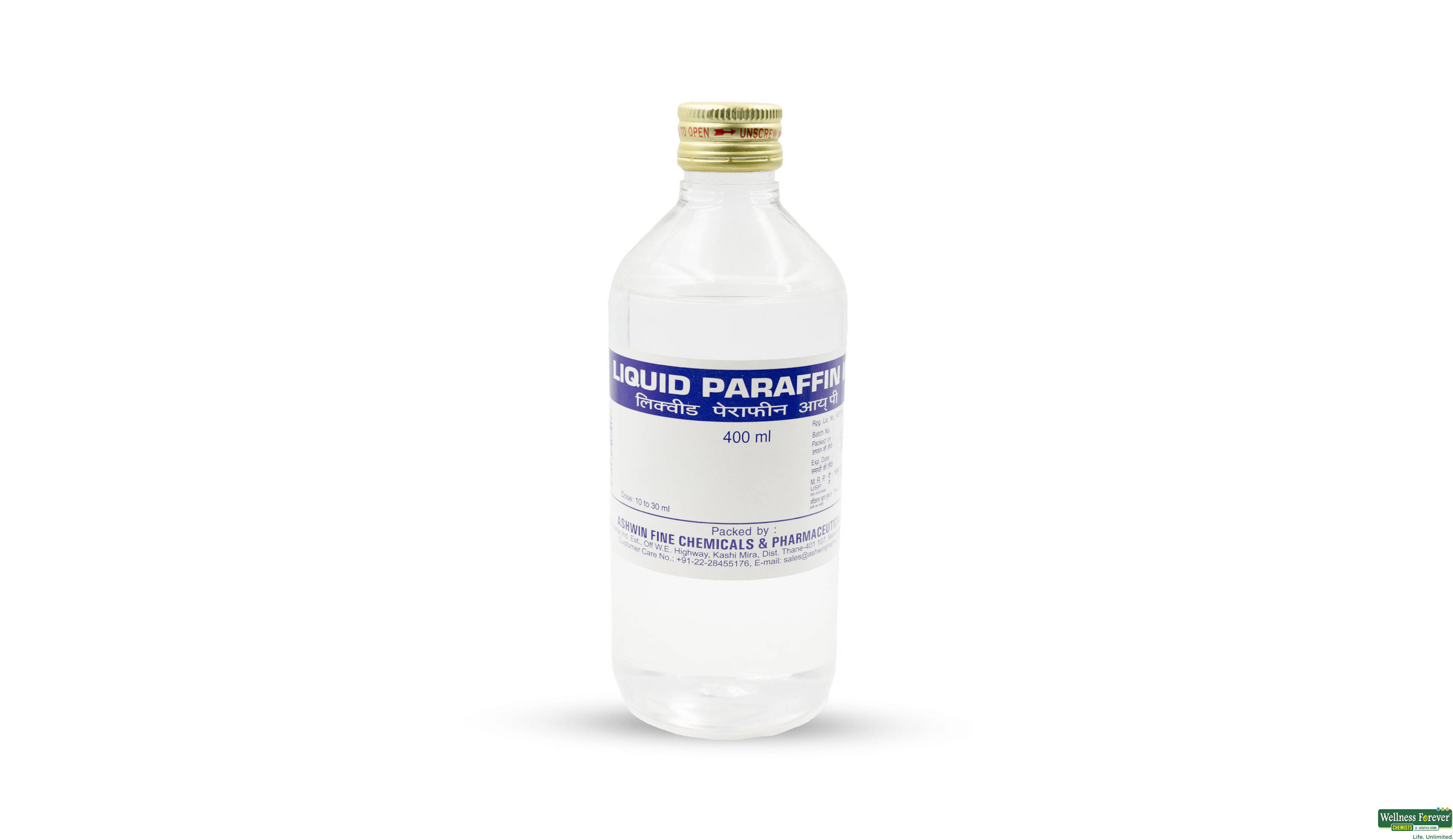 LIQUID PARAFFIN ASHWIN 400ML- 1, 400ML, 