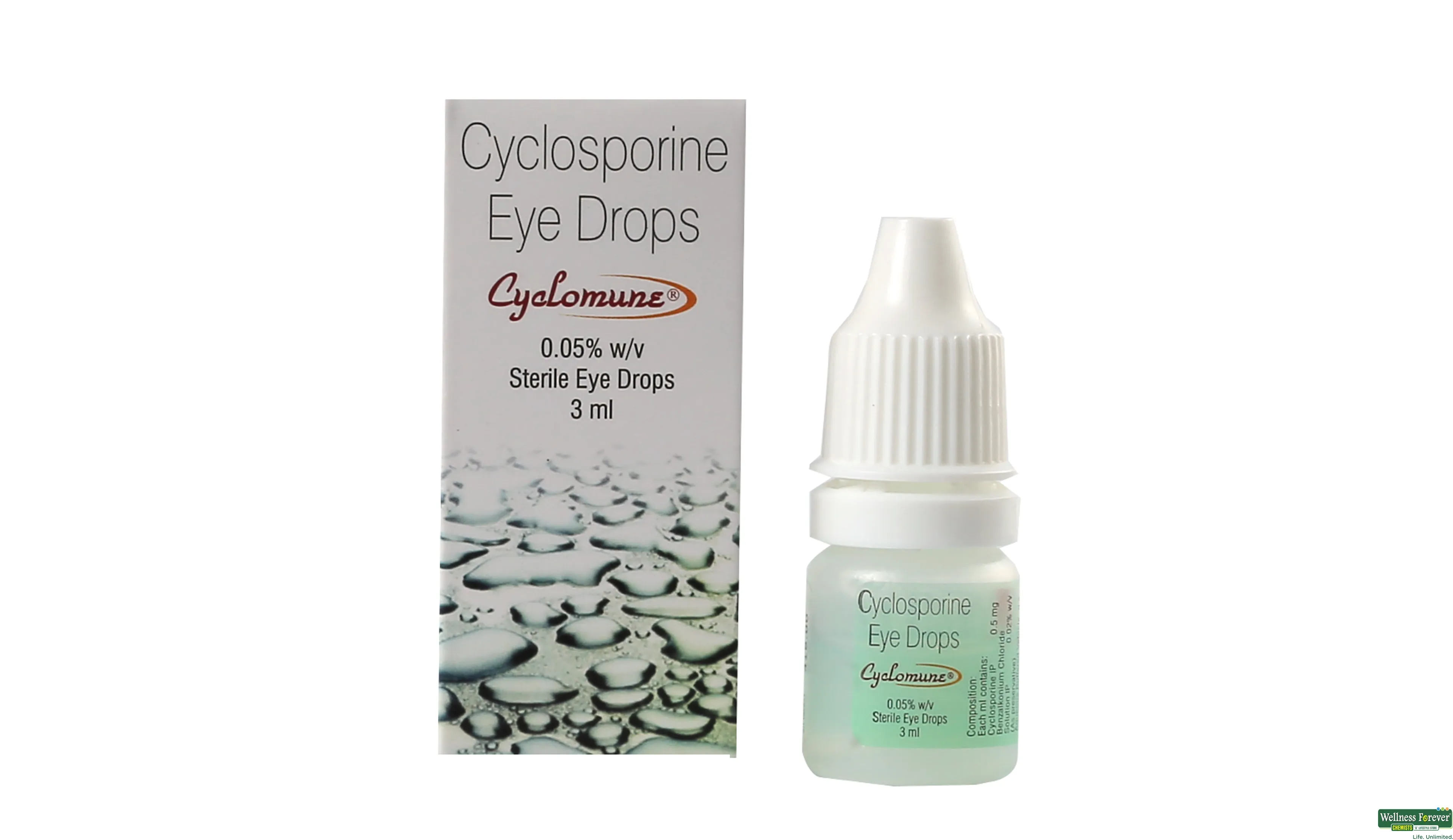 CYCLOMUNE 0.05% E/DROP 3ML- 1, 3ML, null