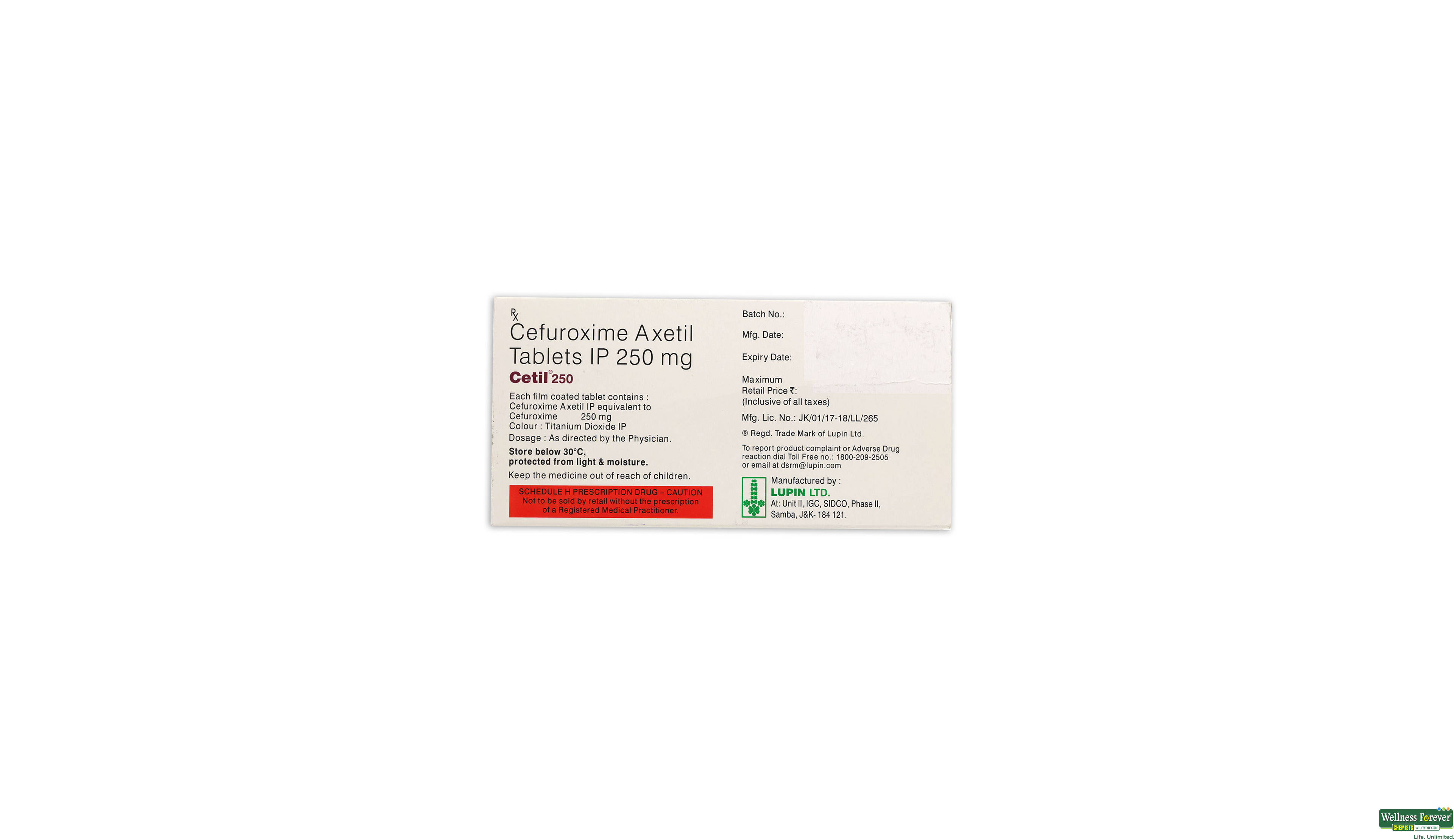CETIL 250MG 10TAB- 2, 10TAB, 
