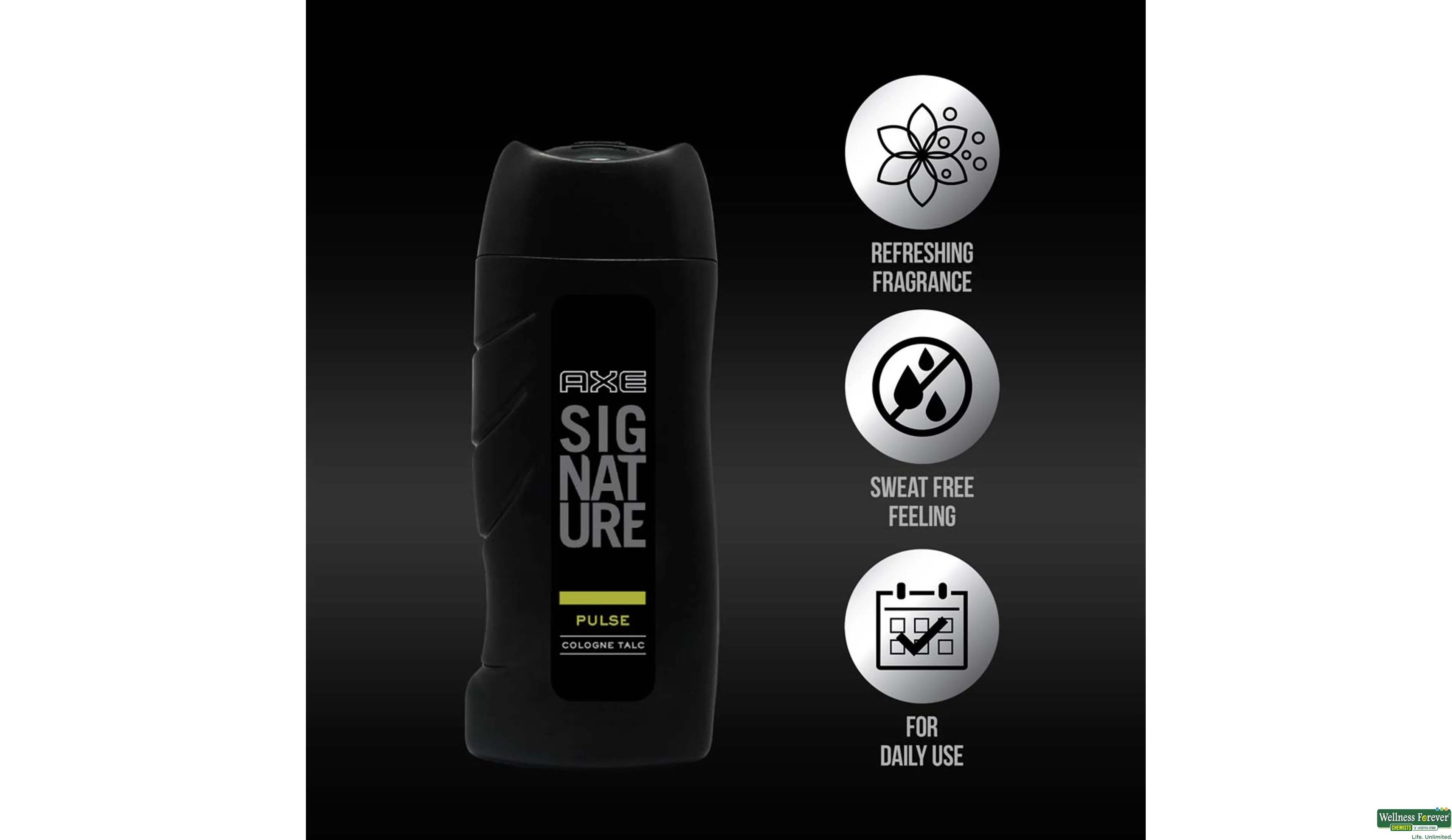 AXE TALC PULSE 100GM- 4, 100GM, 