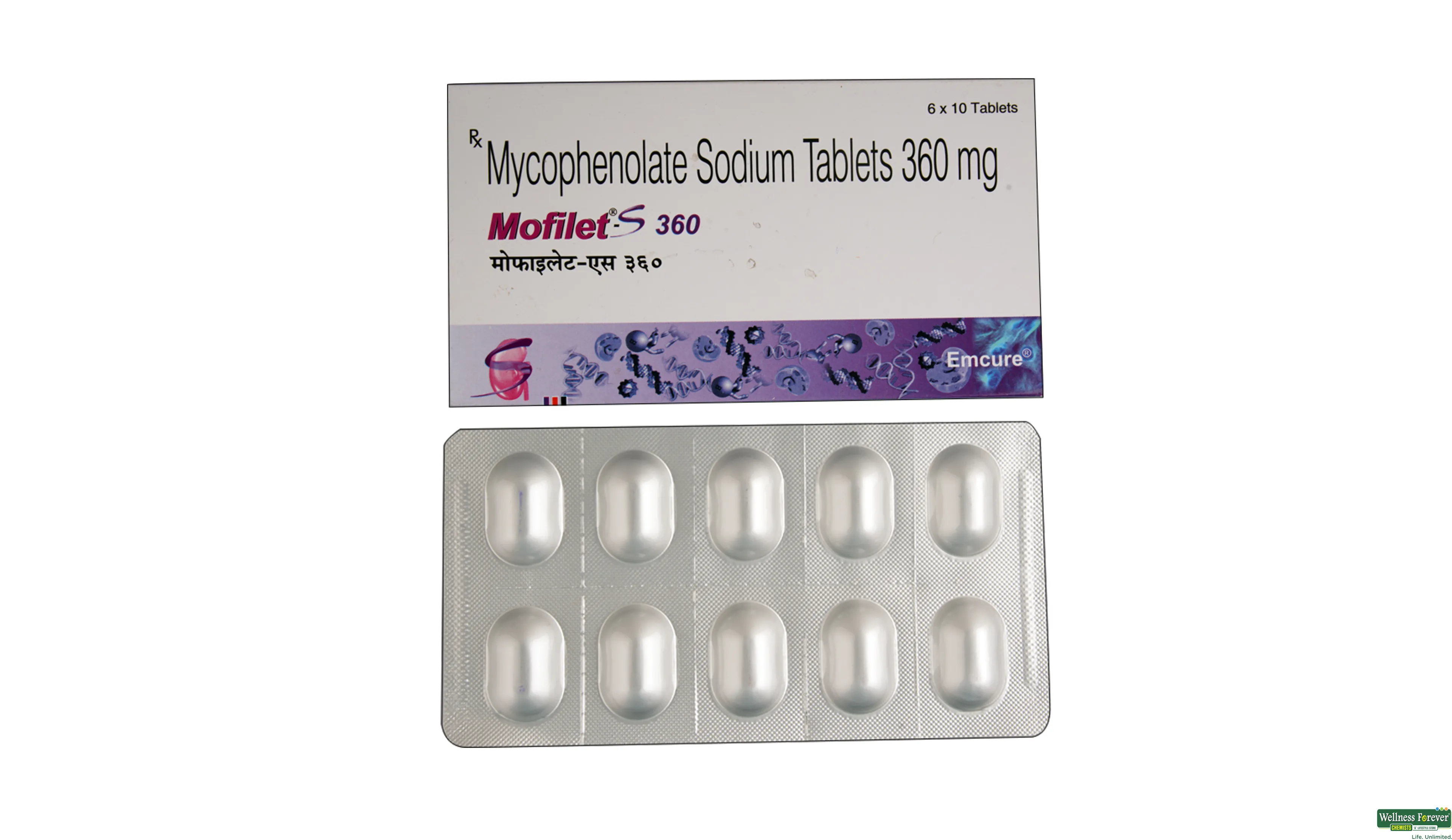 MOFILET-S 360MG 10TAB- 1, 10TAB, 