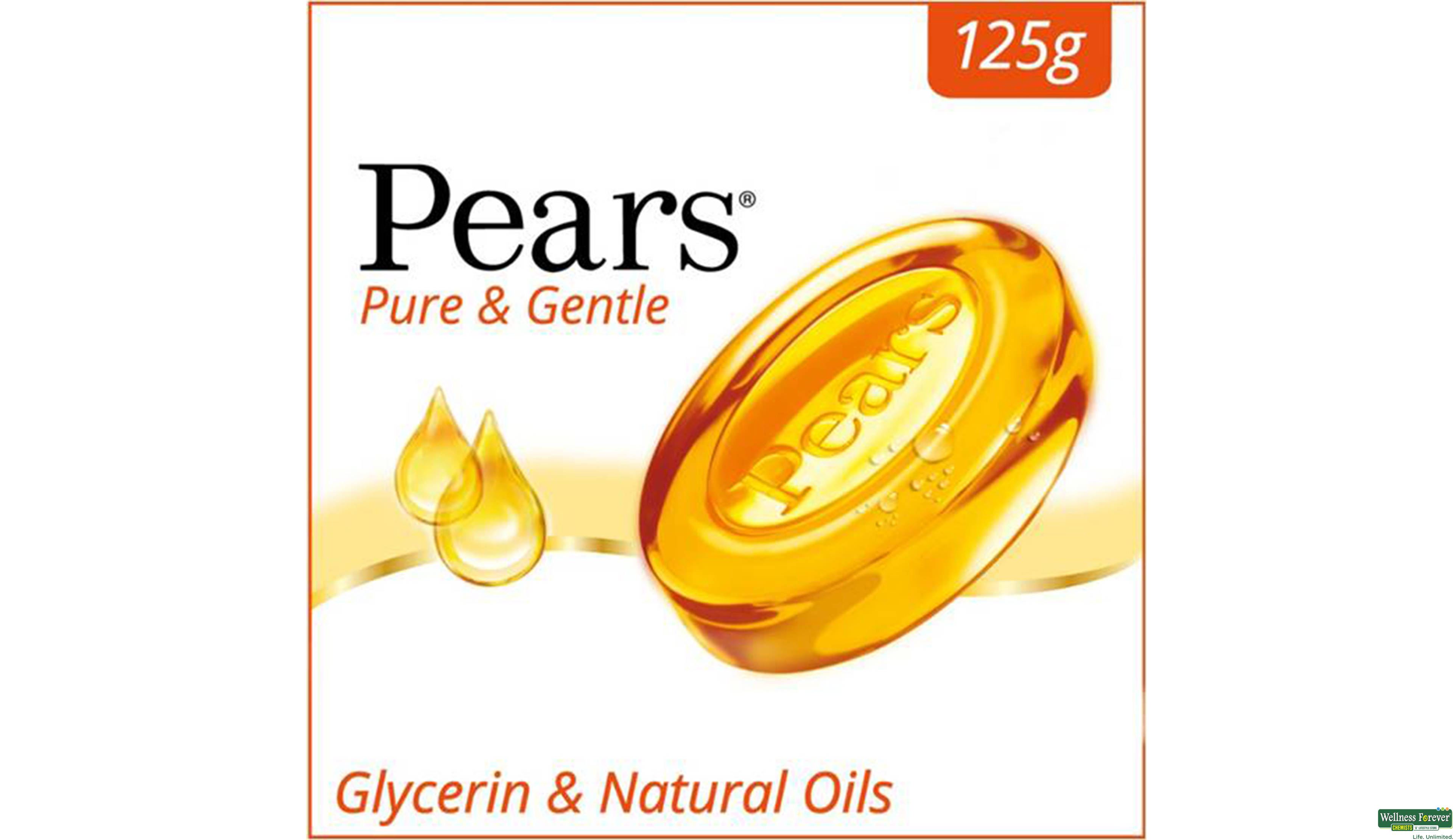 PEARS SOAP PURE GENTLE 125GM- 1, 125GM, 