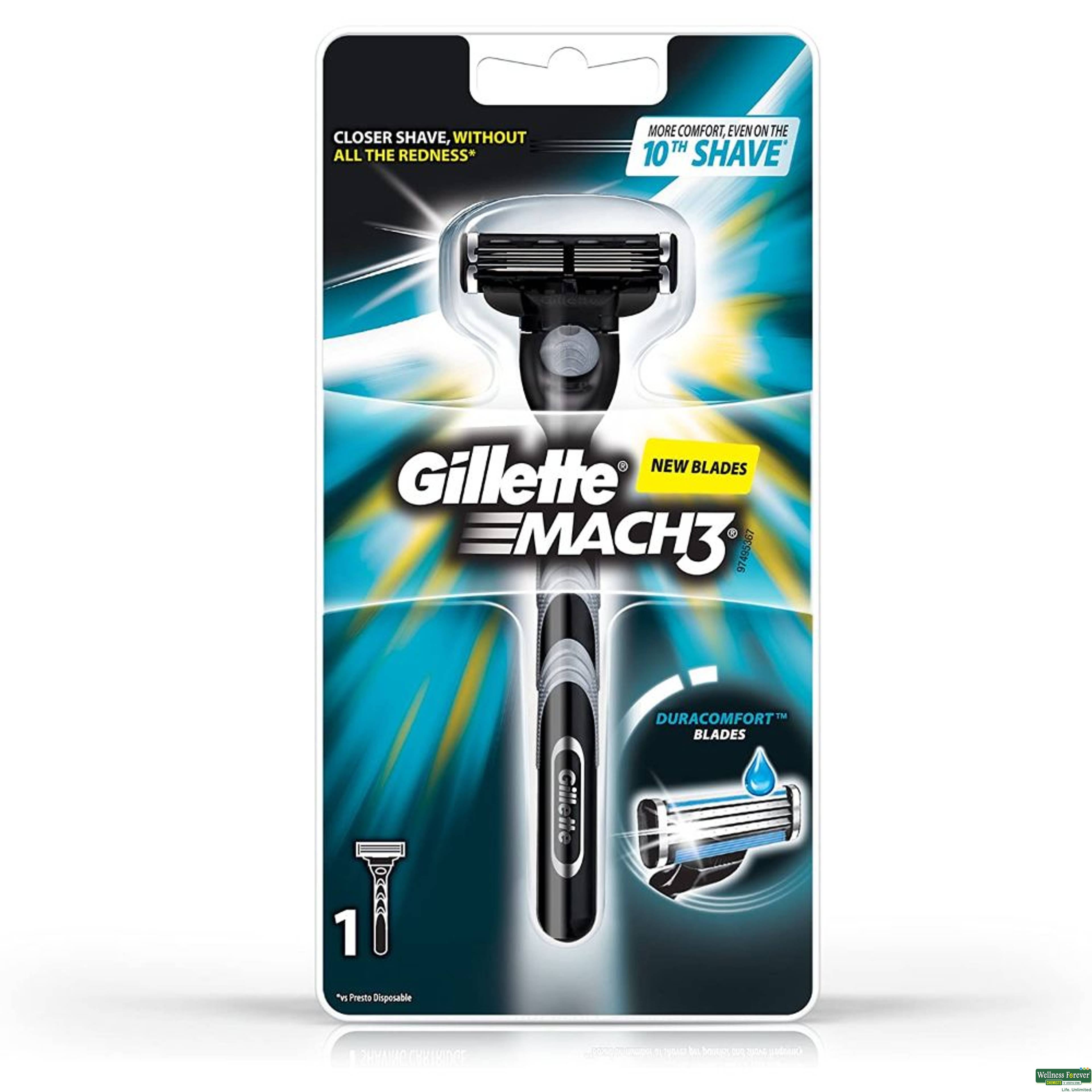 Gillette Mach 3 Shaving Razor, 1 Piece-image