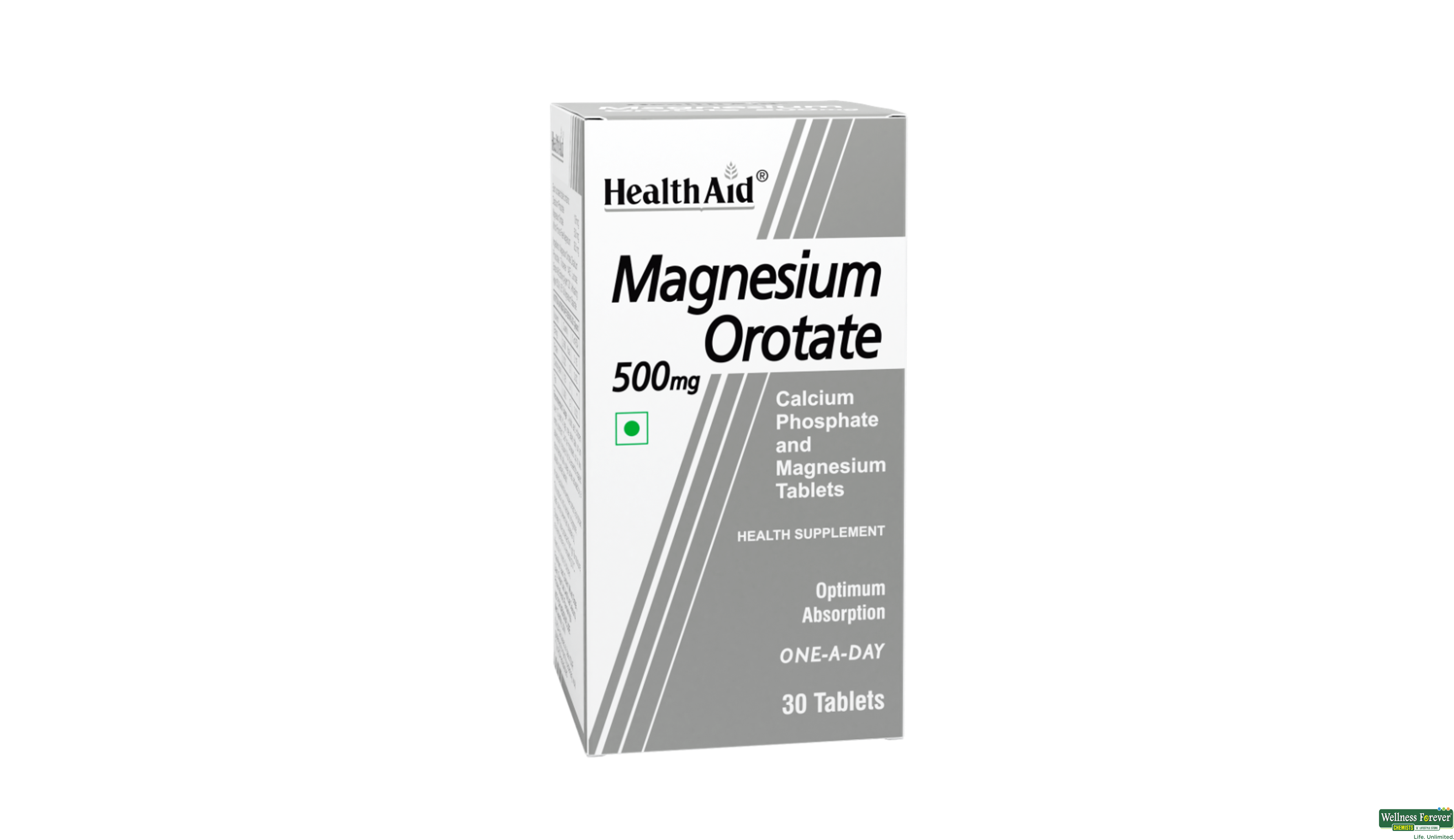 HEALTH AID MAGNESIUM OROTATE 30TAB- 1, 30TAB, 