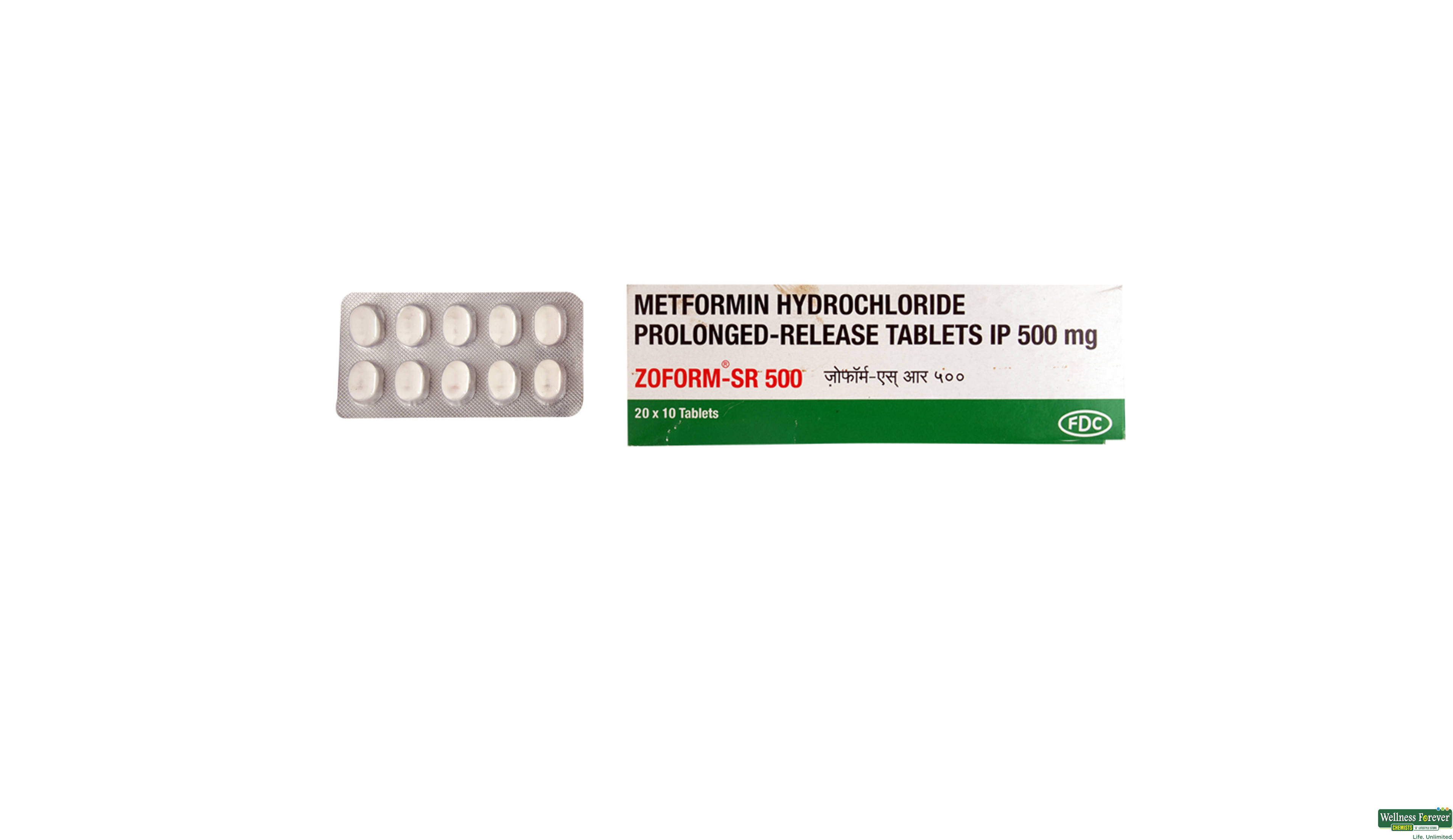 ZOFORM-SR 500MG 10TAB- 1, 10TAB, 