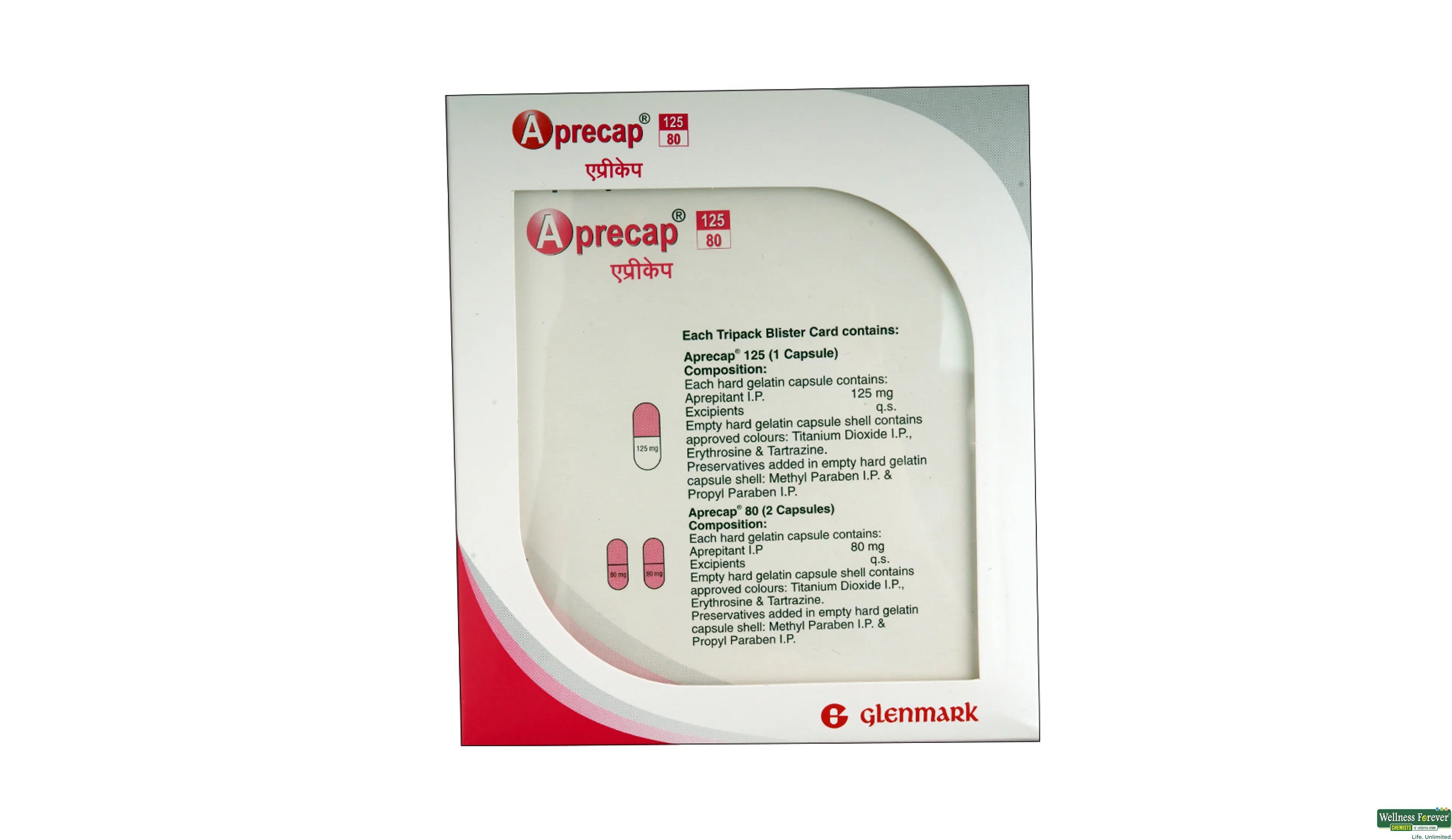 APRECAP 125/80MCG KIT- 1, 1KIT, 