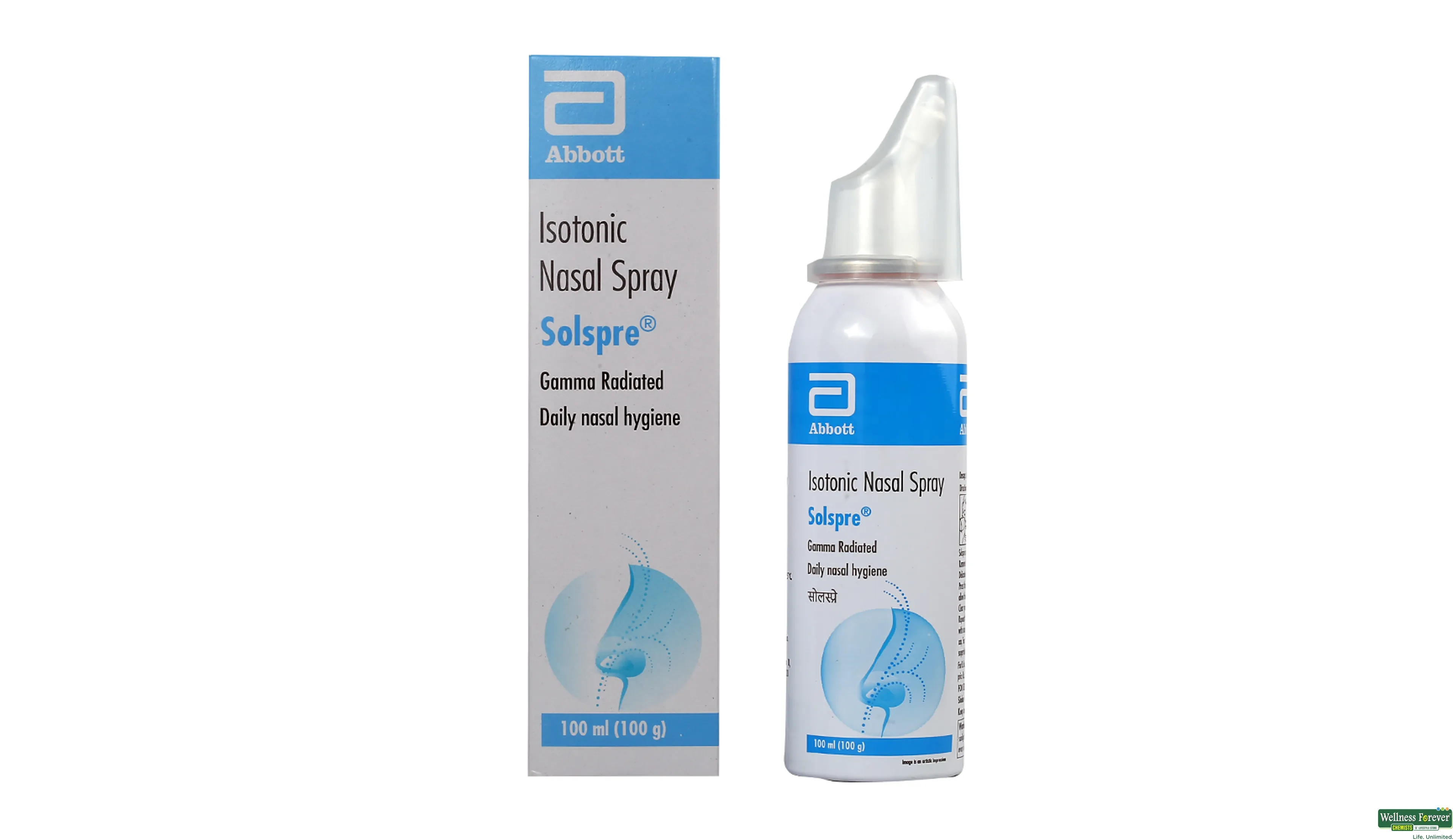 Solspre saline nasal spray outlet