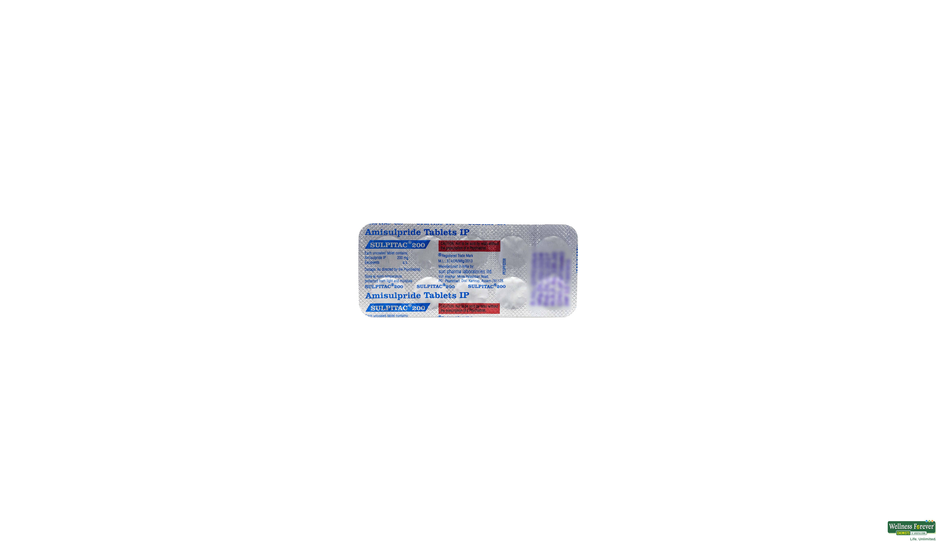SULPITAC 200MG 10TAB- 1, 10TAB, 