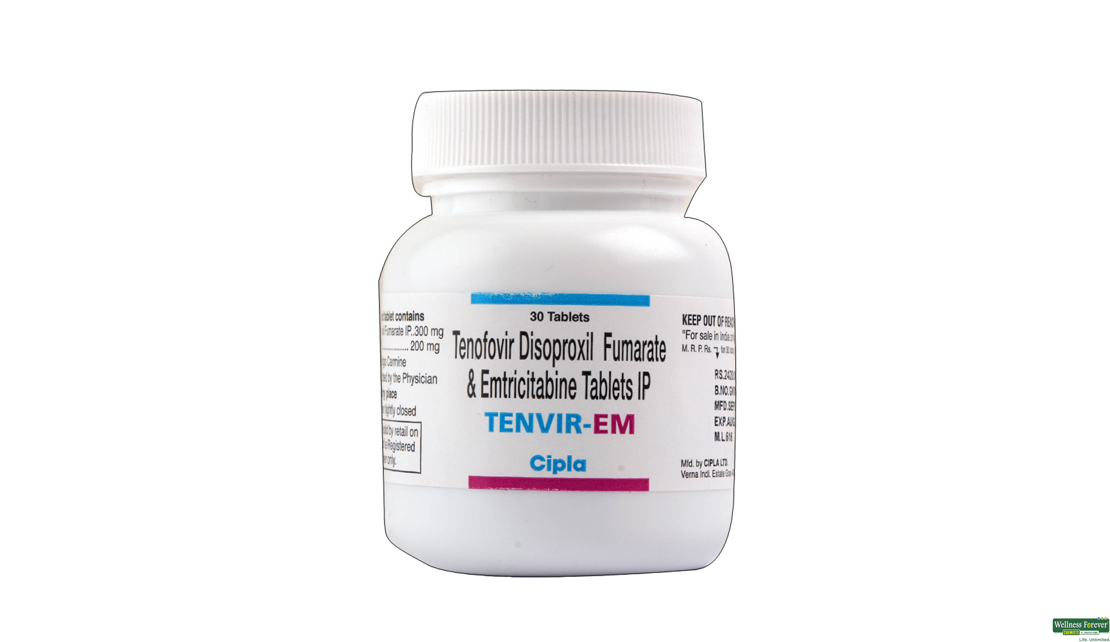 TENVIR-EM 30TAB- 2, 30TAB, null