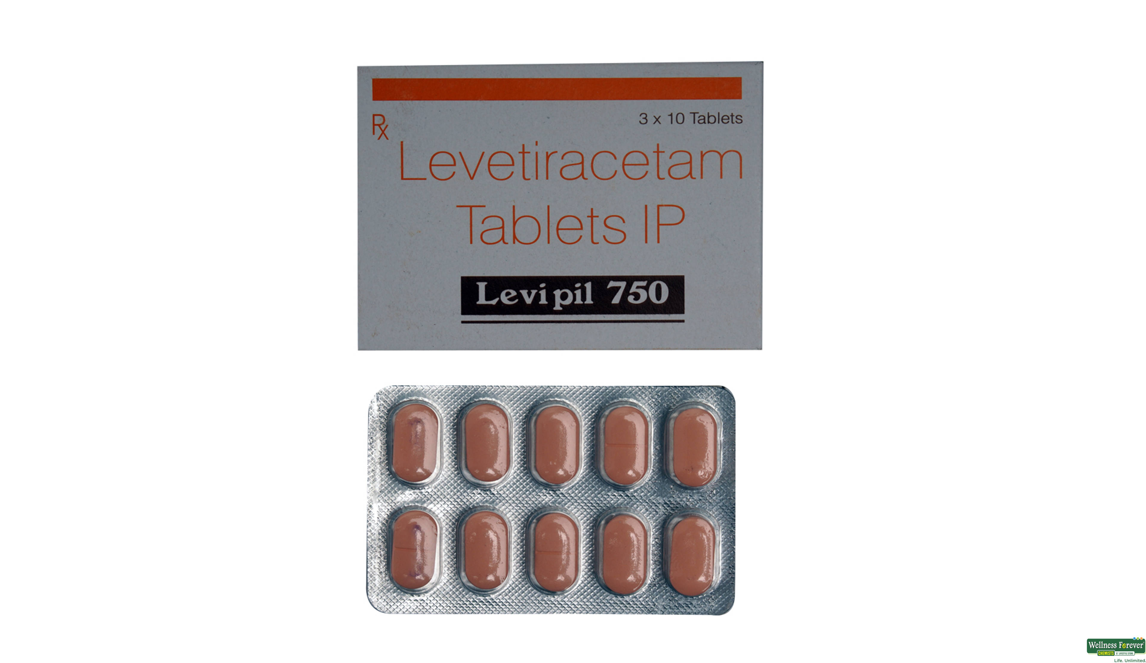 LEVIPIL 750MG 10TAB- 1, 10TAB, 